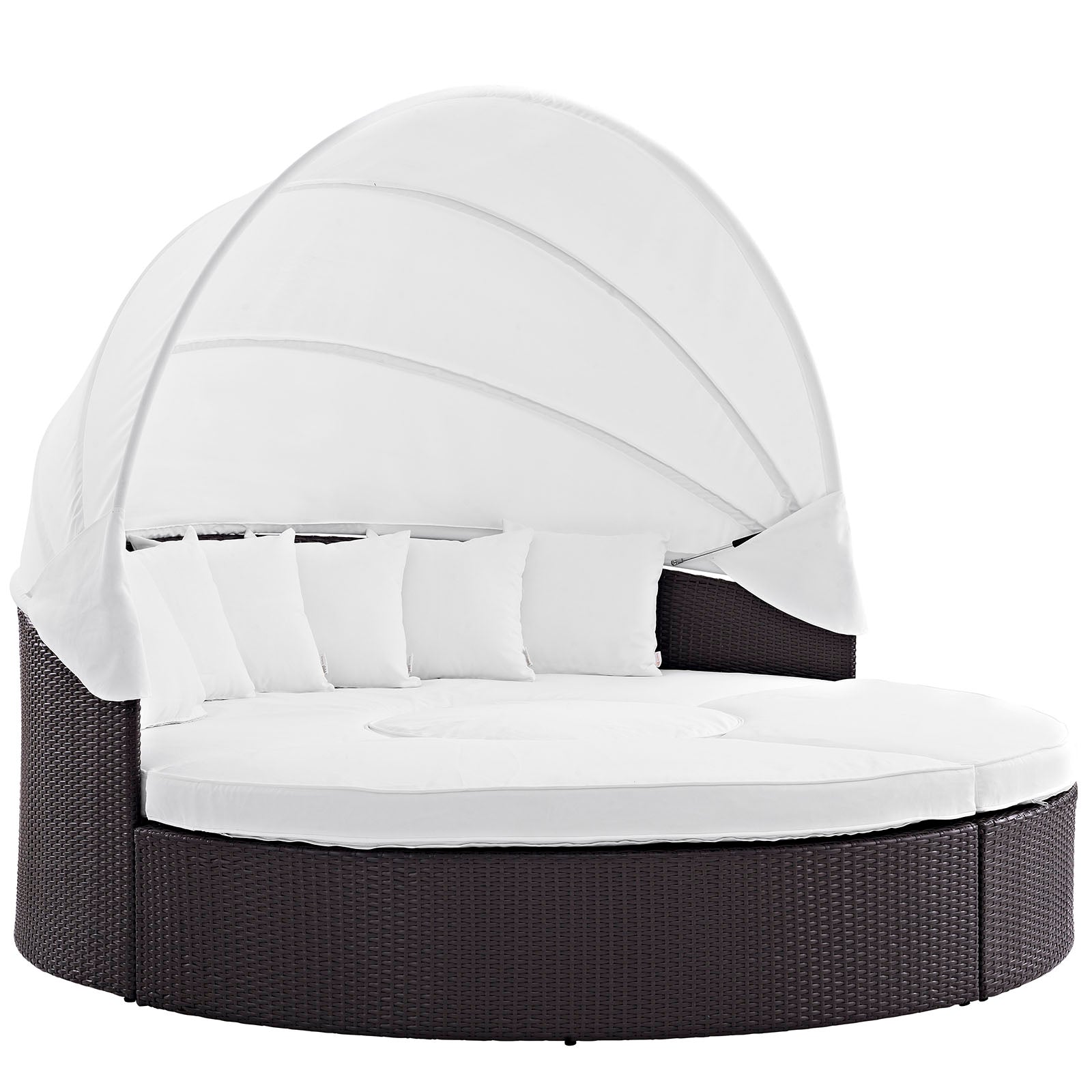 Quest Canopy Outdoor Patio Daybed-Outdoor Daybed-Modway-Wall2Wall Furnishings
