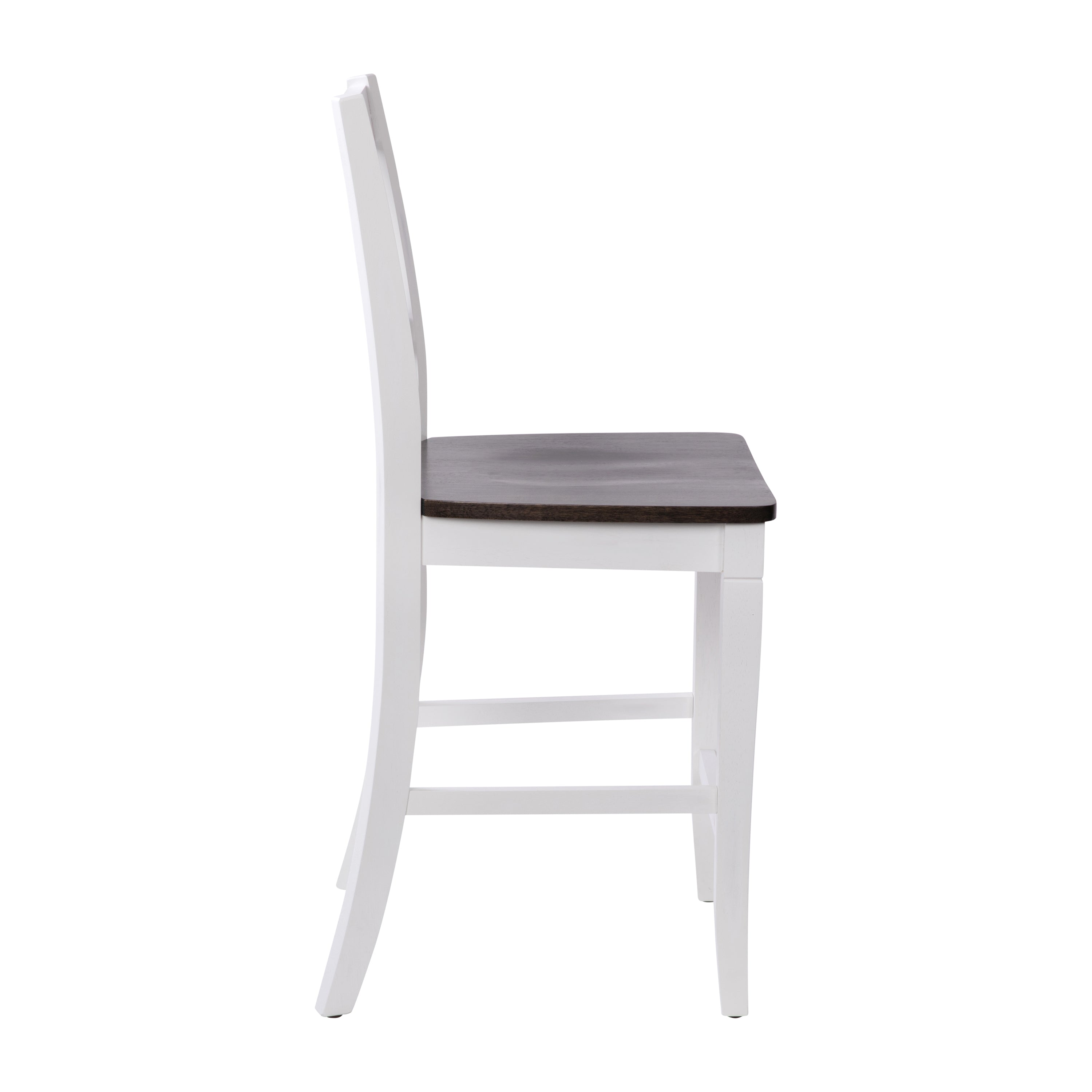 Gwendolyn Set of 2 Solid Wood Modern Farmhouse Counter Height Barstool