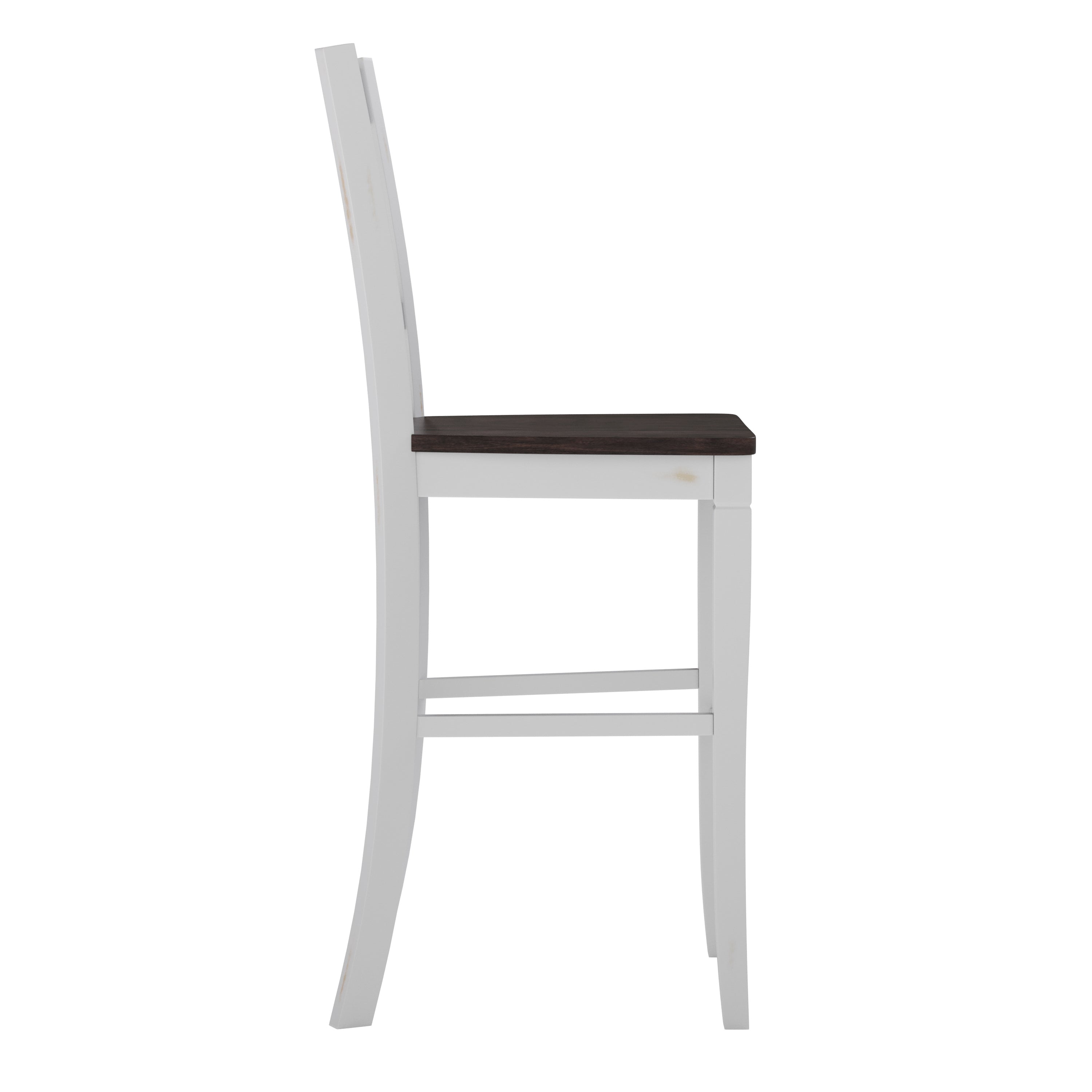 Gwendolyn Set of 2 Solid Wood Modern Farmhouse Counter Height Barstool