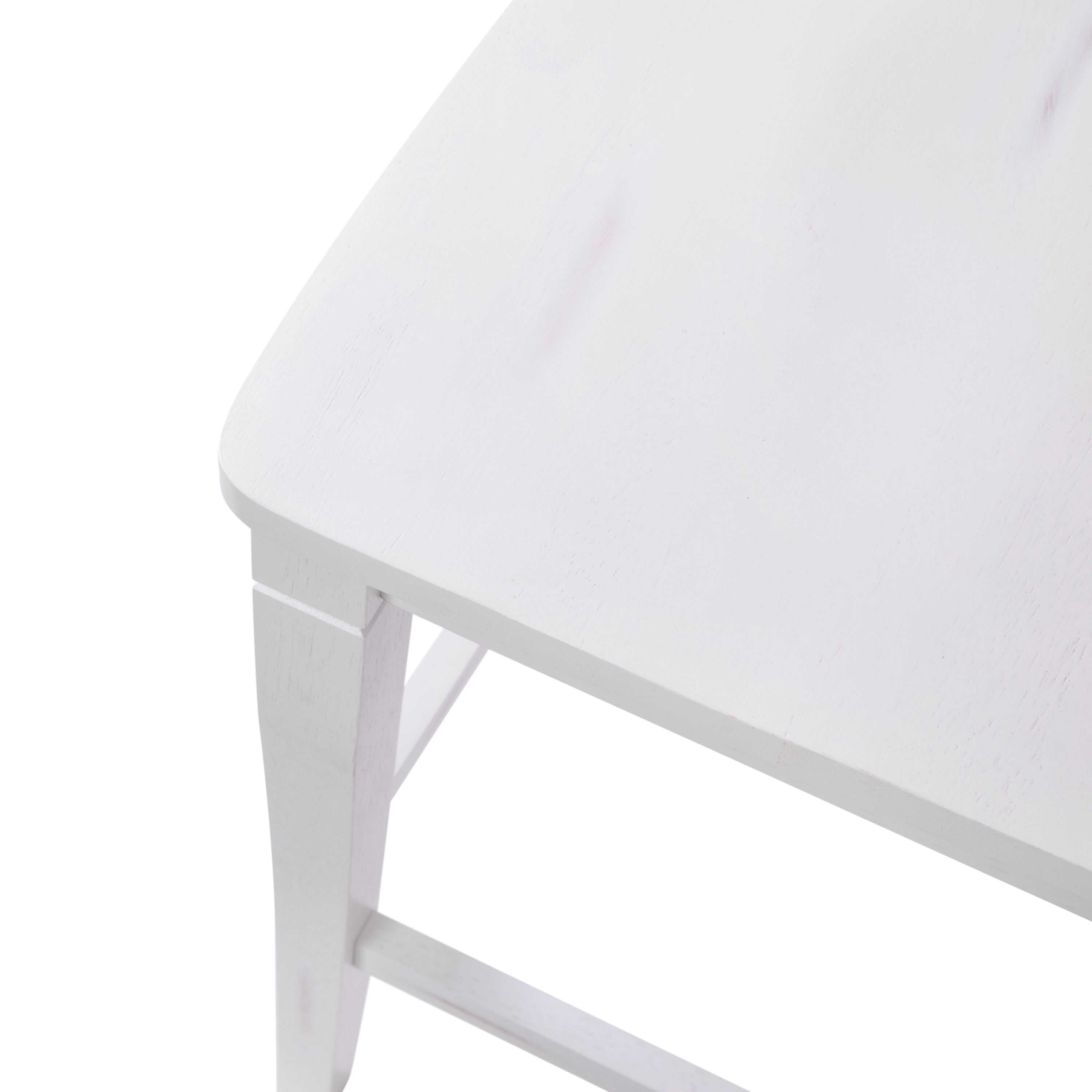 Liesel Set of 2 Wooden Classic Ladderback Counter Height Barstool with Solid Wood Seat