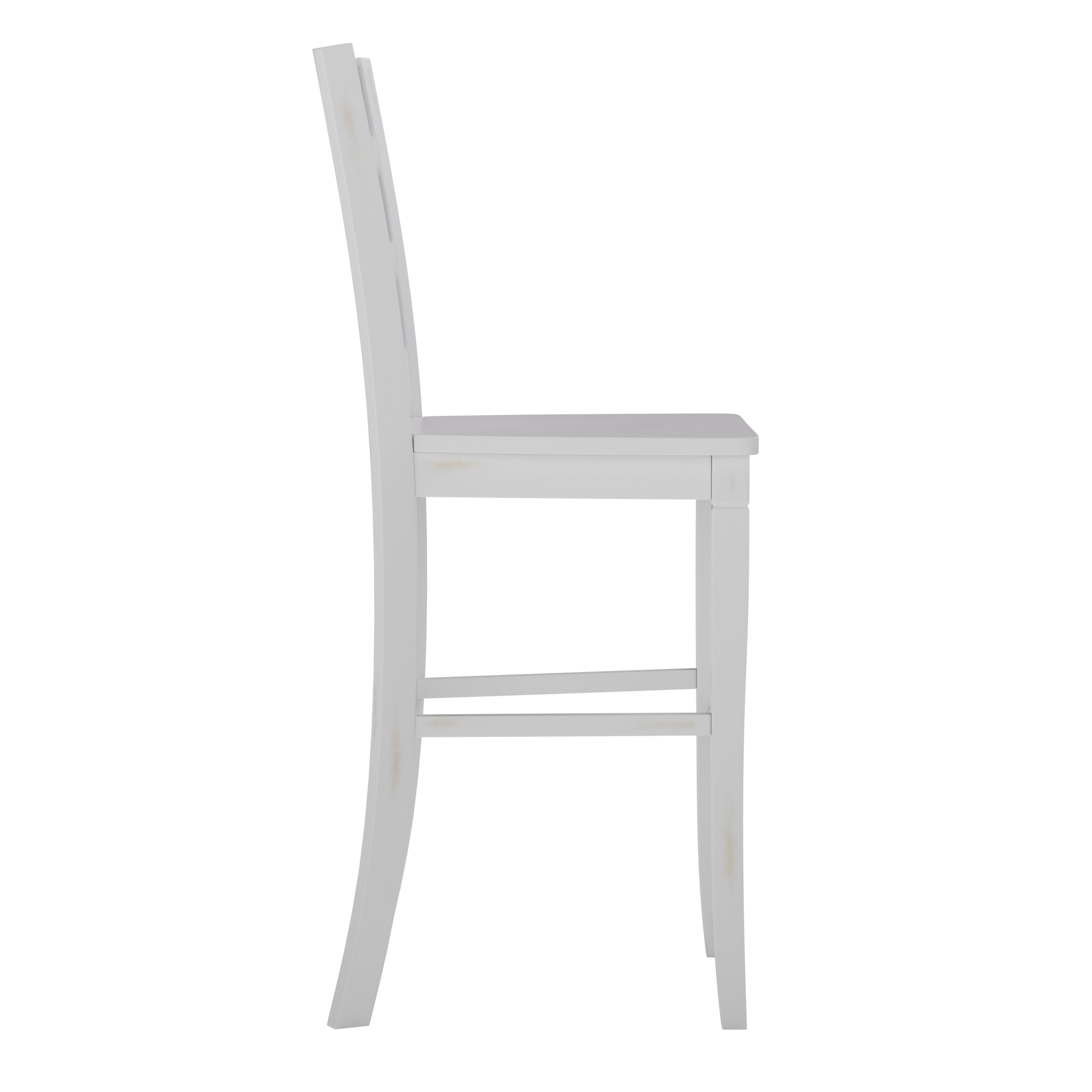Liesel Set of 2 Wooden Classic Ladderback Bar Height Barstool with Solid Wood Seat