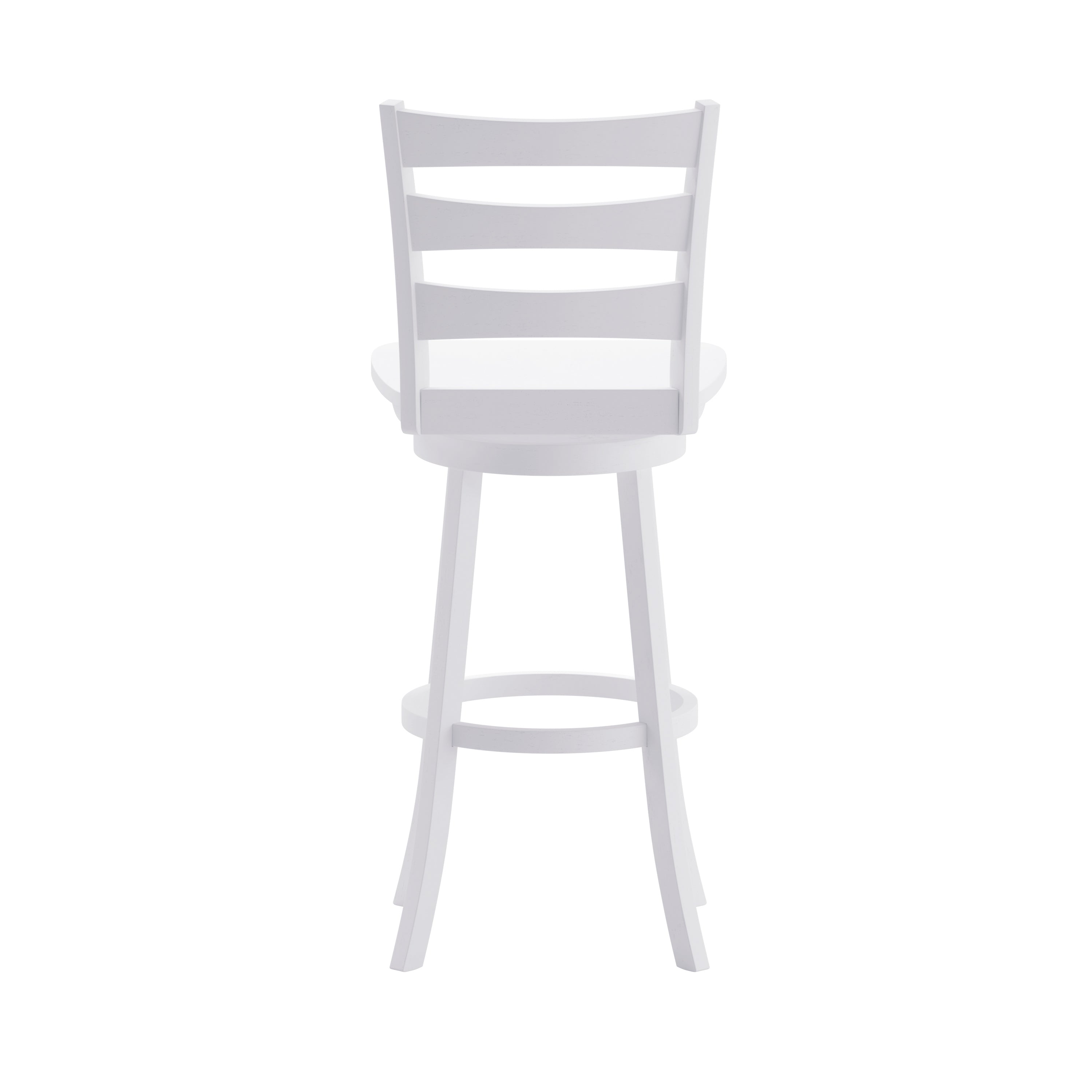 Liesel Wooden Classic Ladderback Swivel Bar Height Barstool with Solid Wood Seat