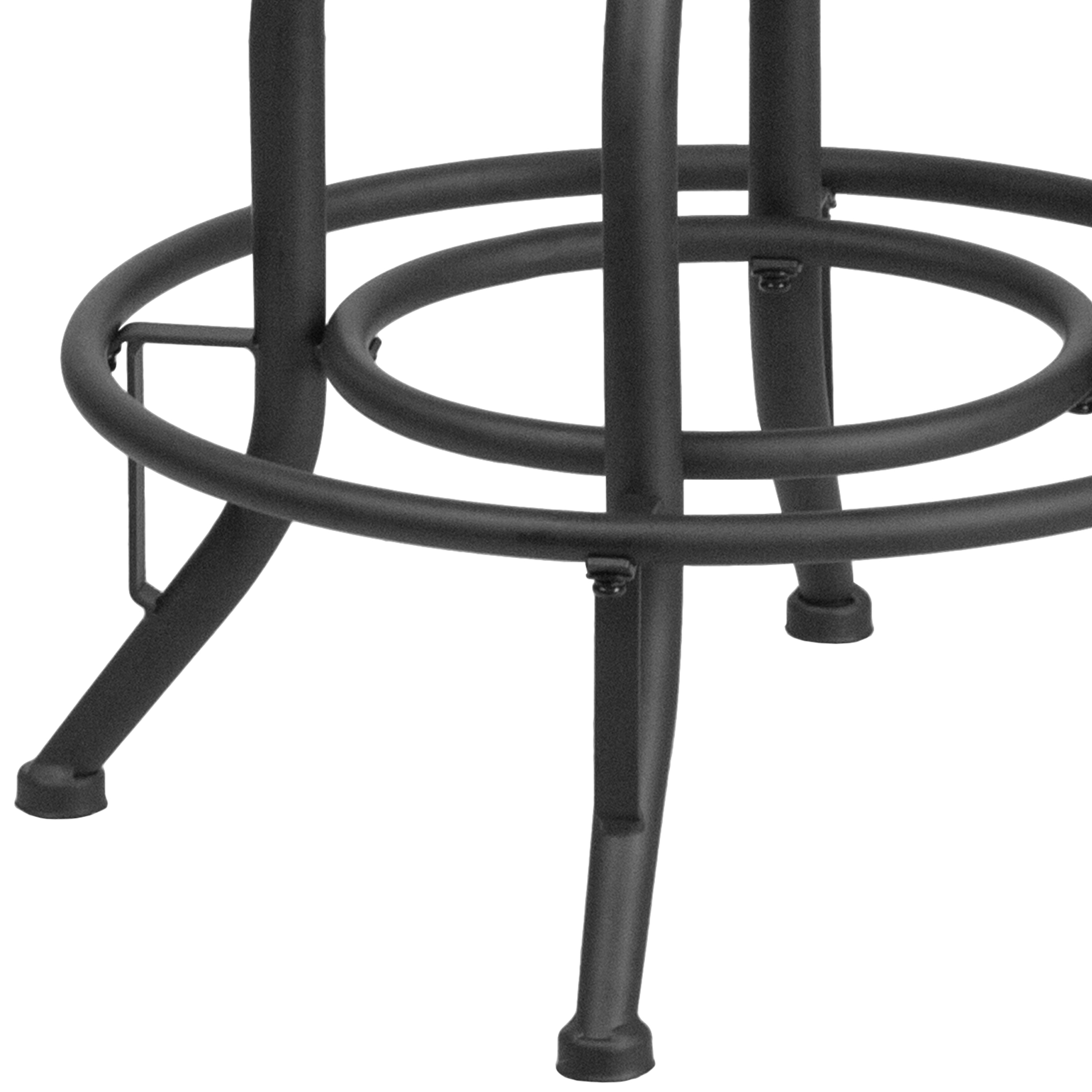 24'' Counter Height Stool with Swivel Lift LeatherSoft Seat