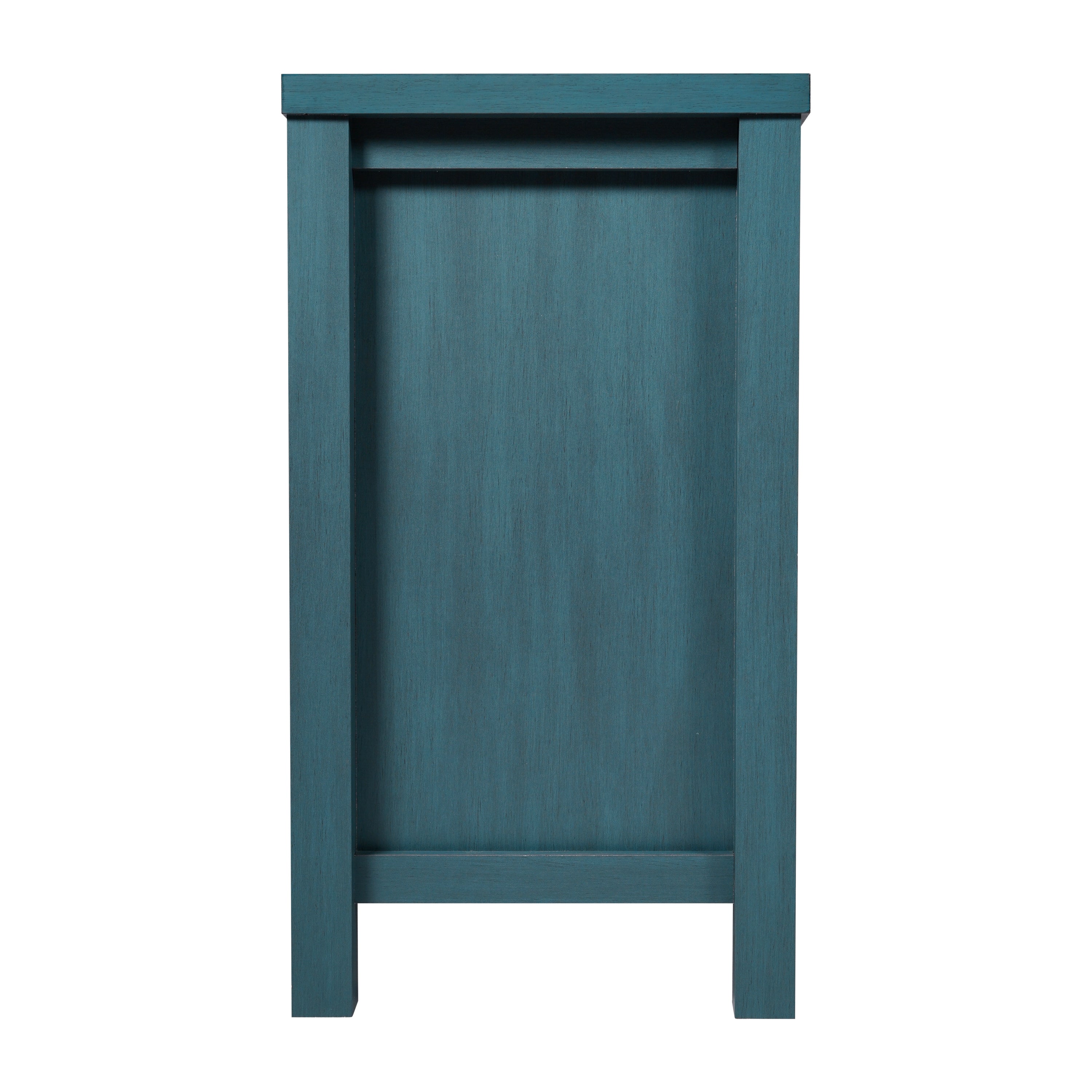 Dion Modern Kitchen and Dining Room Buffet Sideboard Storage Cabinet, Engineered Wood with 2 Tempered Glass Doors, 2 Drawers, Open Shelf