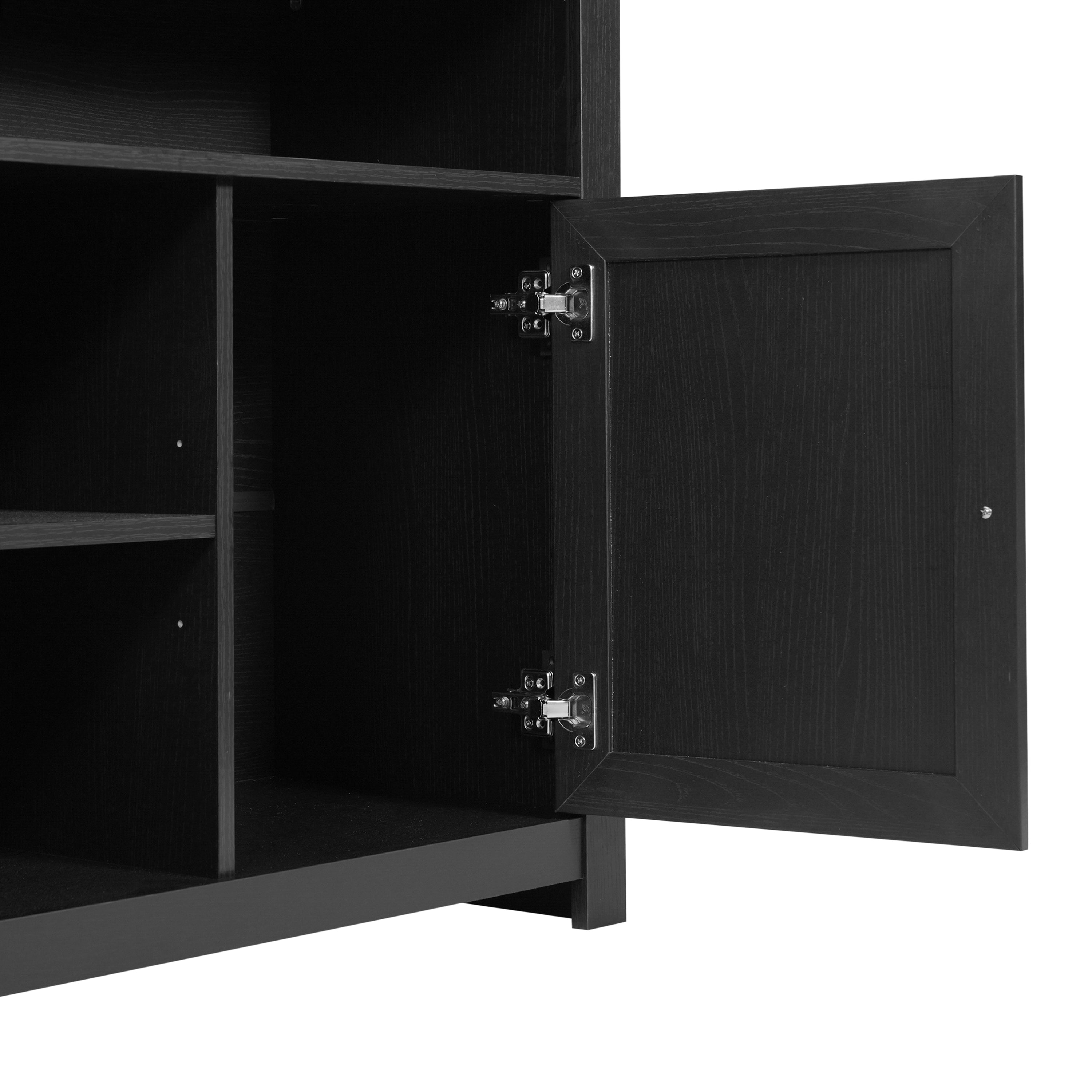 Malaki Mid-Century Modern Buffet Sideboard with 2 Soft Close Doors and Adjustable Center Shelf, TV Stand for up to 65" TV's