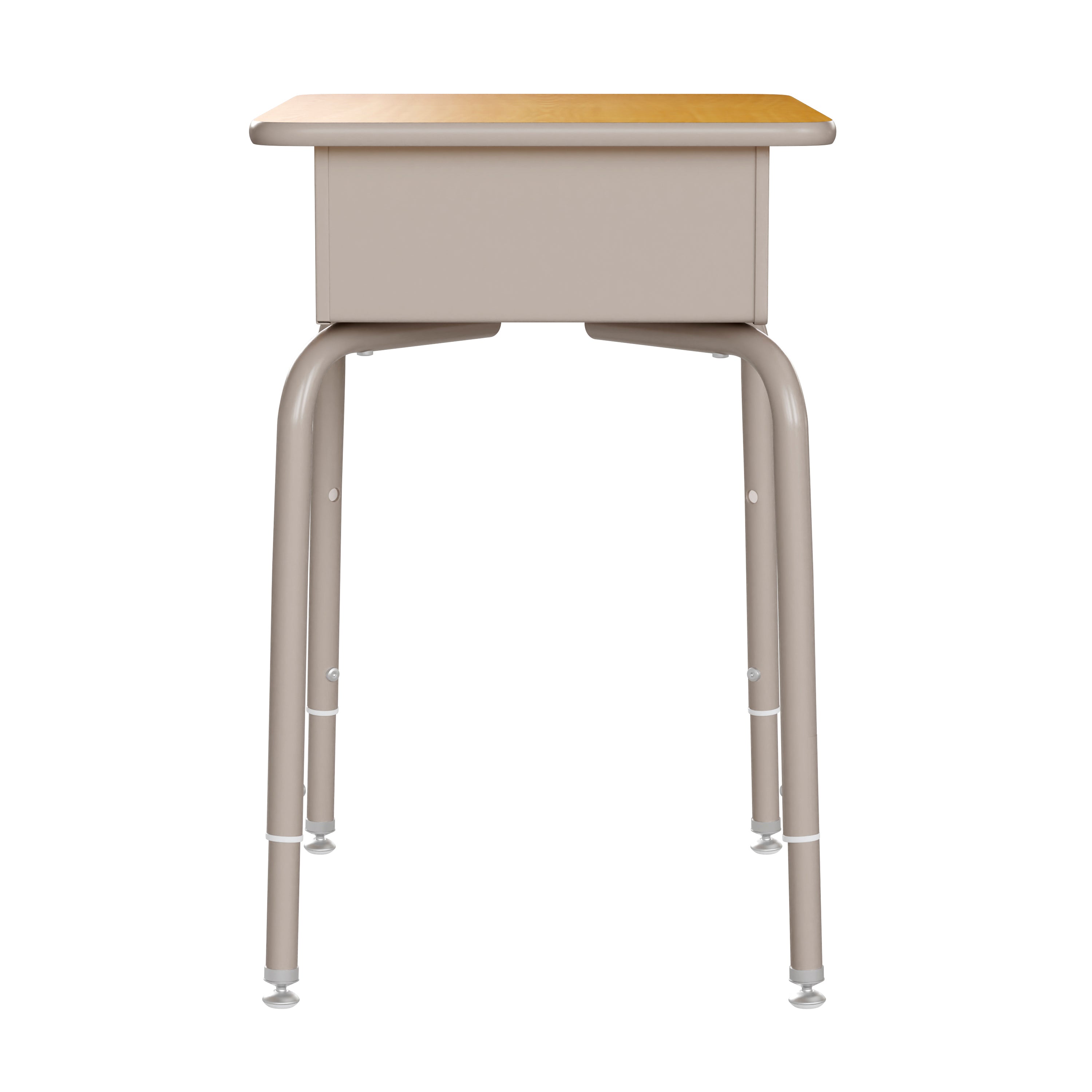 Student Desk with Open Front Metal Book Box
