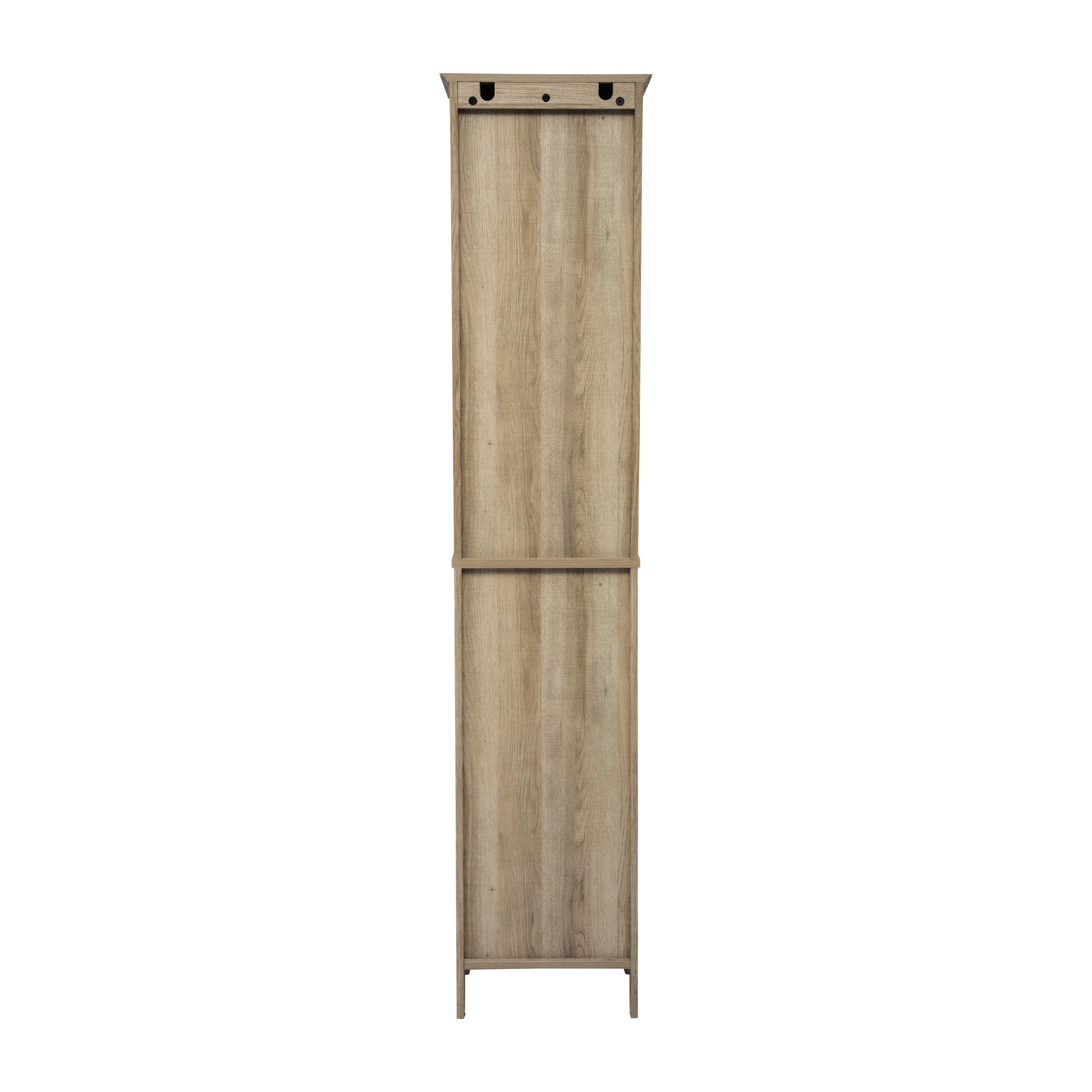 Dune Freestanding Bathroom Linen Tower Storage Cabinet with Magnetic Close Doors, Adjustable Shelves, Open Display Shelf, and Drawer