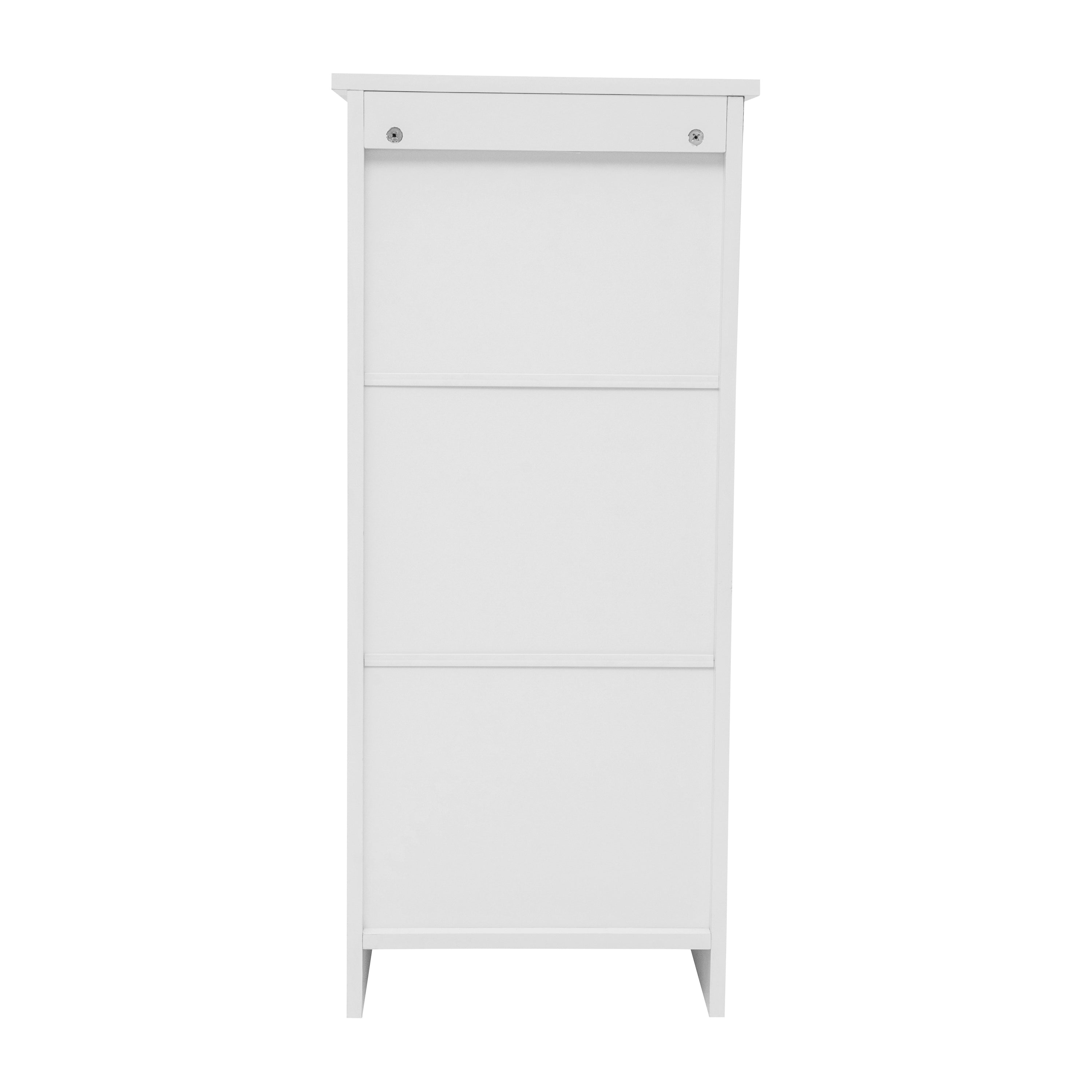 Vega Bathroom Storage Cabinet Organizer with Magnetic Closure Door, In-Cabinet Adjustable Shelf, and Upper Open Shelf