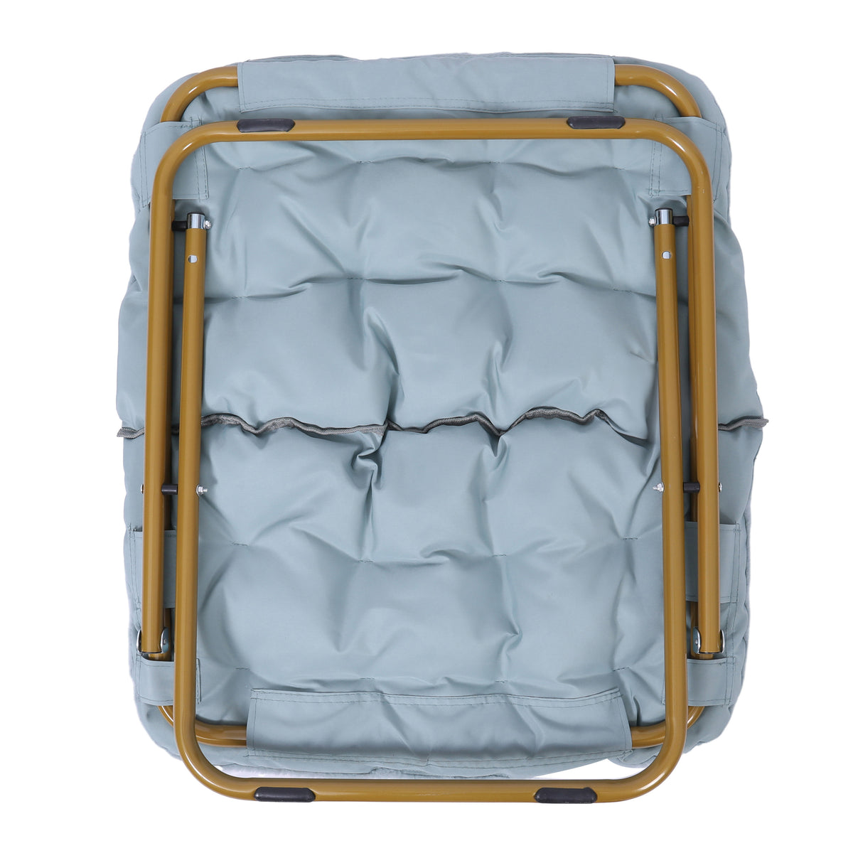 Archer Oversized Portable Upholstered Folding Saucer Chair for Dorm or Bedroom