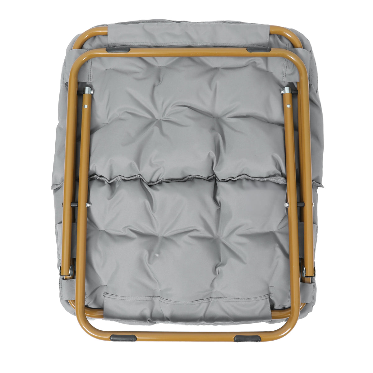 Archer Oversized Portable Upholstered Folding Saucer Chair for Dorm or Bedroom