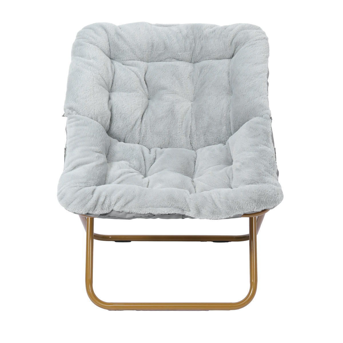 Archer Oversized Portable Upholstered Folding Saucer Chair for Dorm or Bedroom