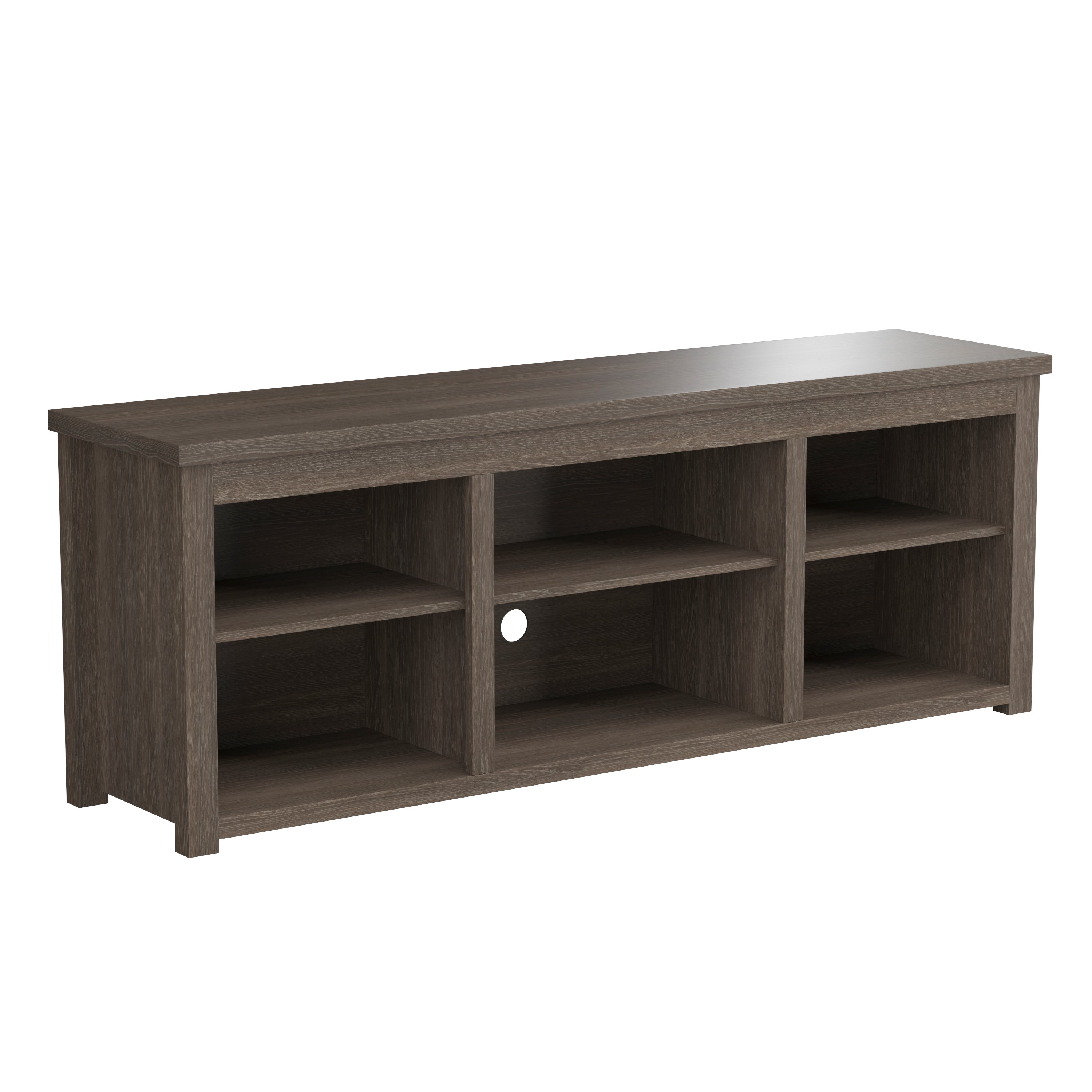 Kilead Farmhouse TV Stand for up to 80" TVs - 65" Engineered Wood Framed Media Console with Open Storage