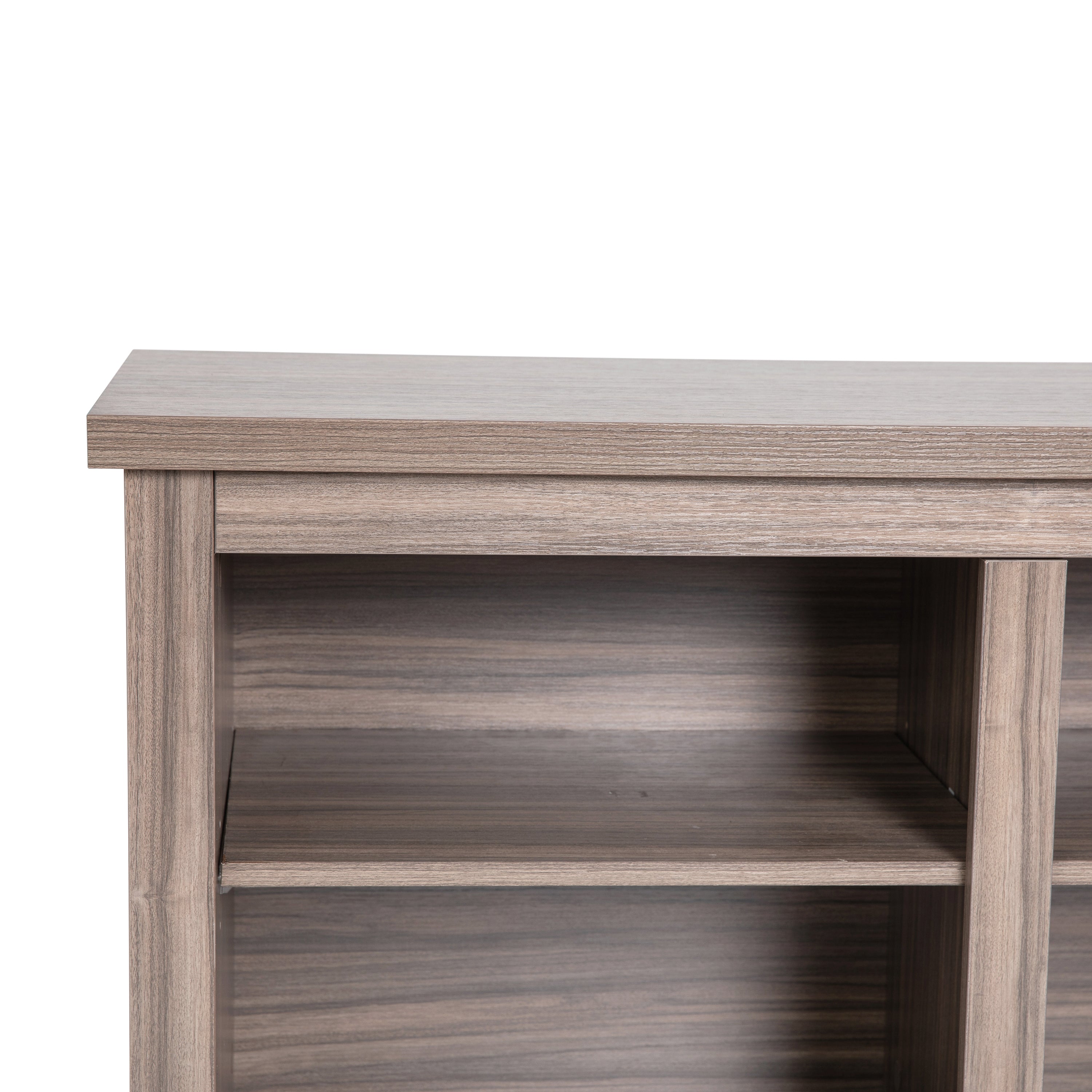 Kilead Farmhouse TV Stand for up to 80" TVs - 65" Engineered Wood Framed Media Console with Open Storage