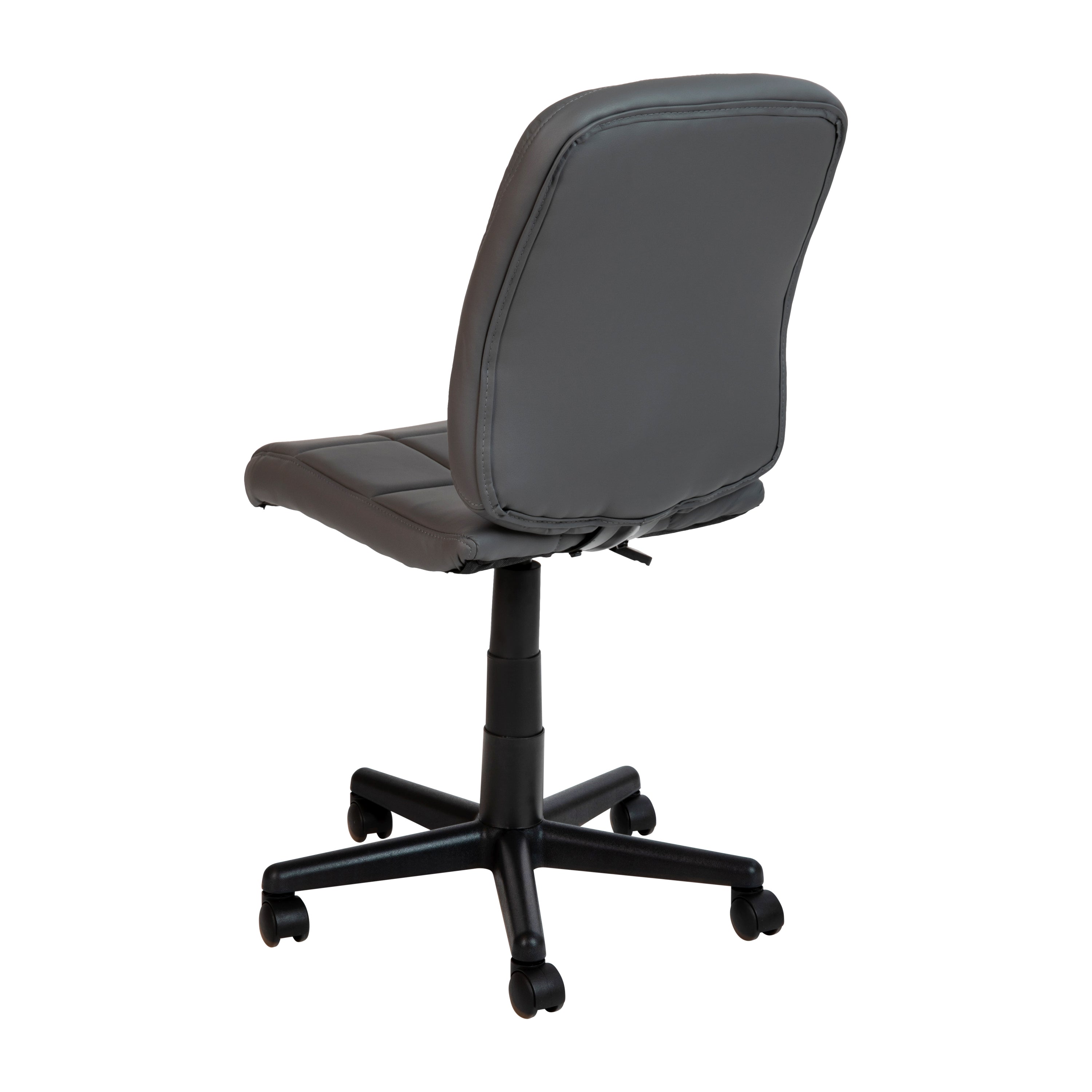 Mid-Back Quilted Vinyl Swivel Task Office Chair