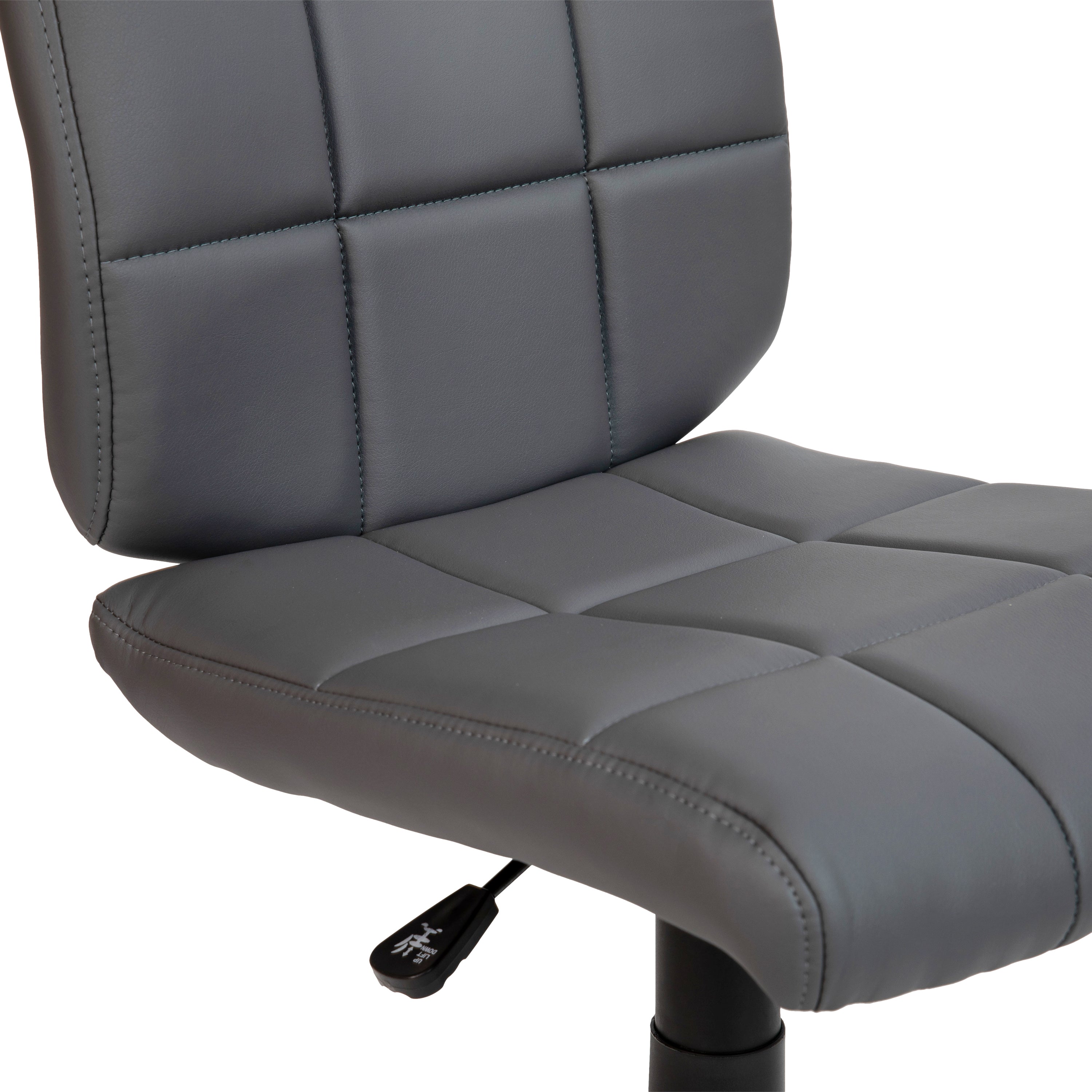 Mid-Back Quilted Vinyl Swivel Task Office Chair