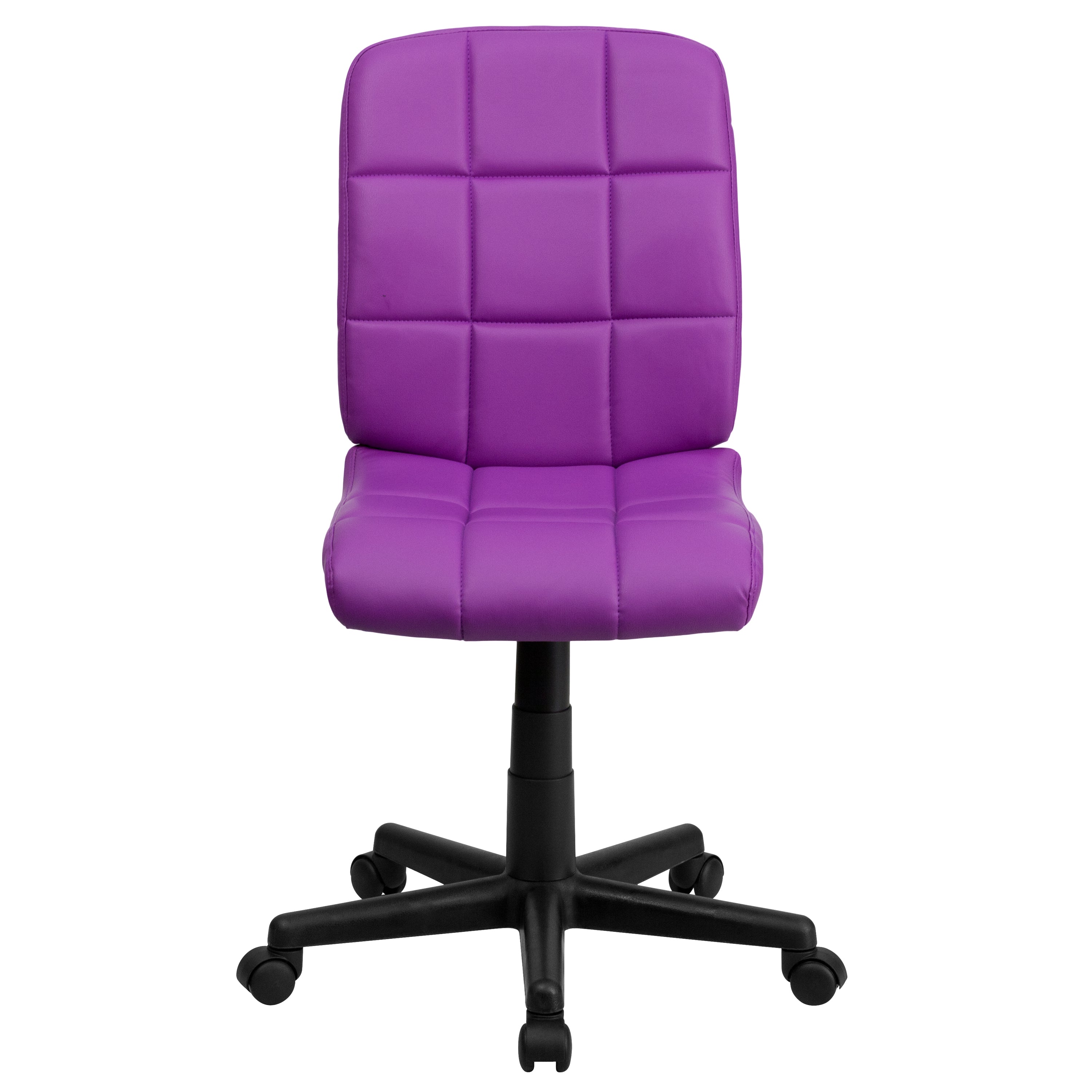 Mid-Back Quilted Vinyl Swivel Task Office Chair
