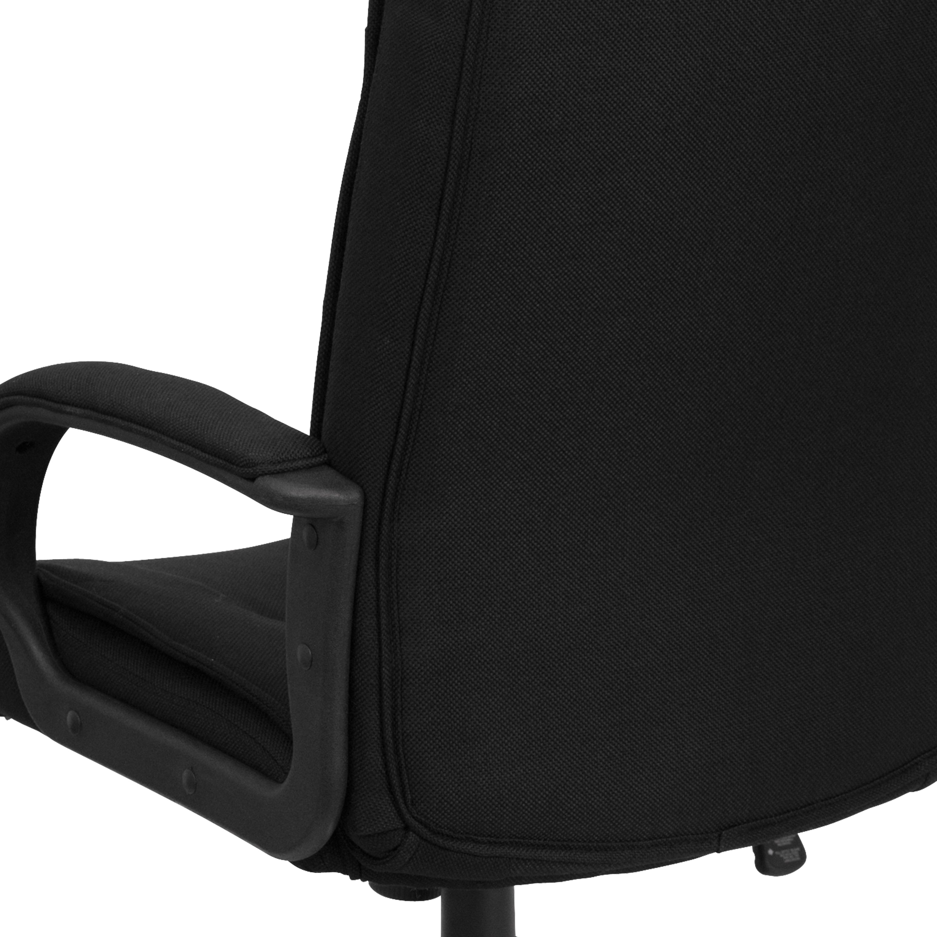 High Back Multi-Line Stitch Upholstered Executive Swivel Office Chair with Arms