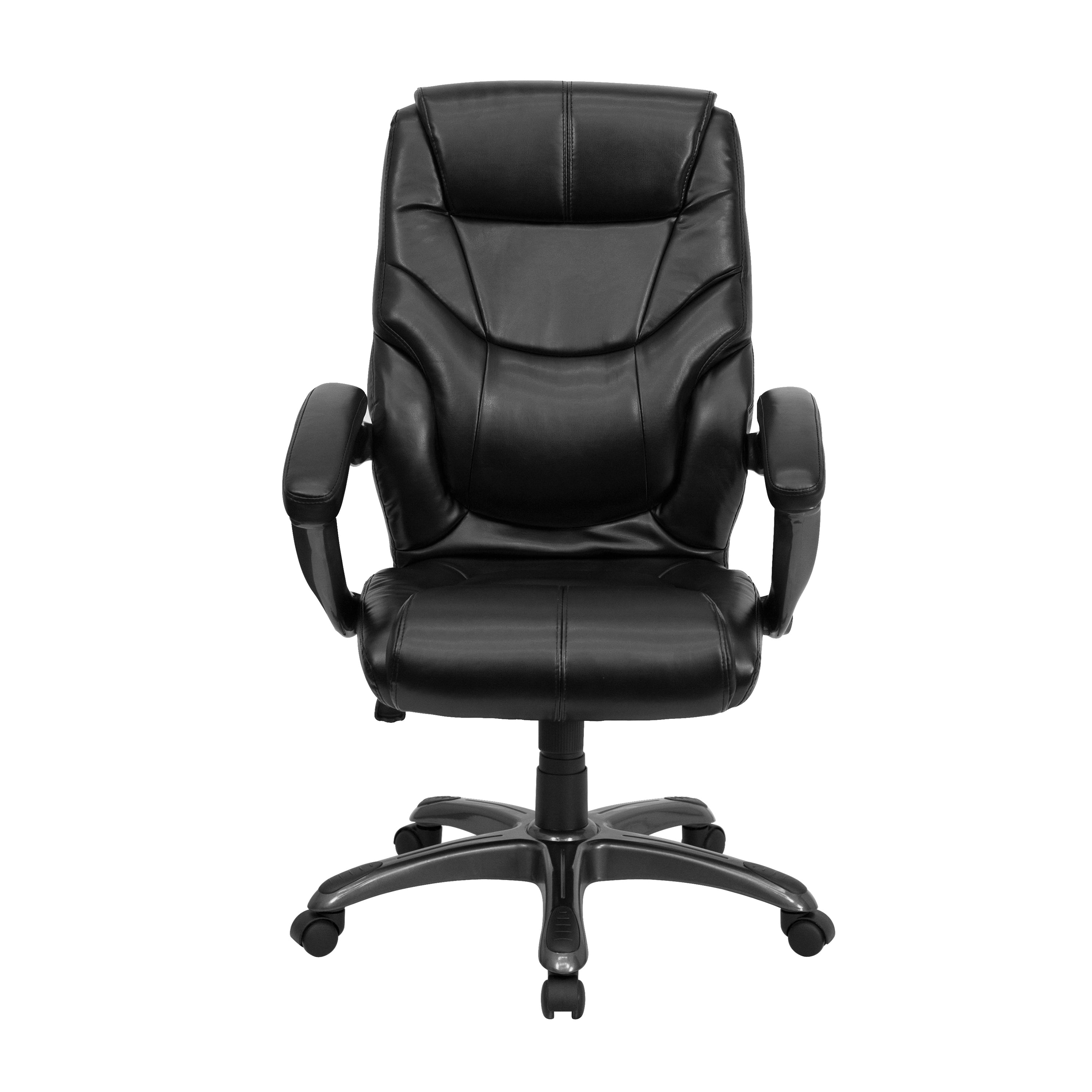High Back LeatherSoft Executive Swivel Ergonomic Office Chair with Arms