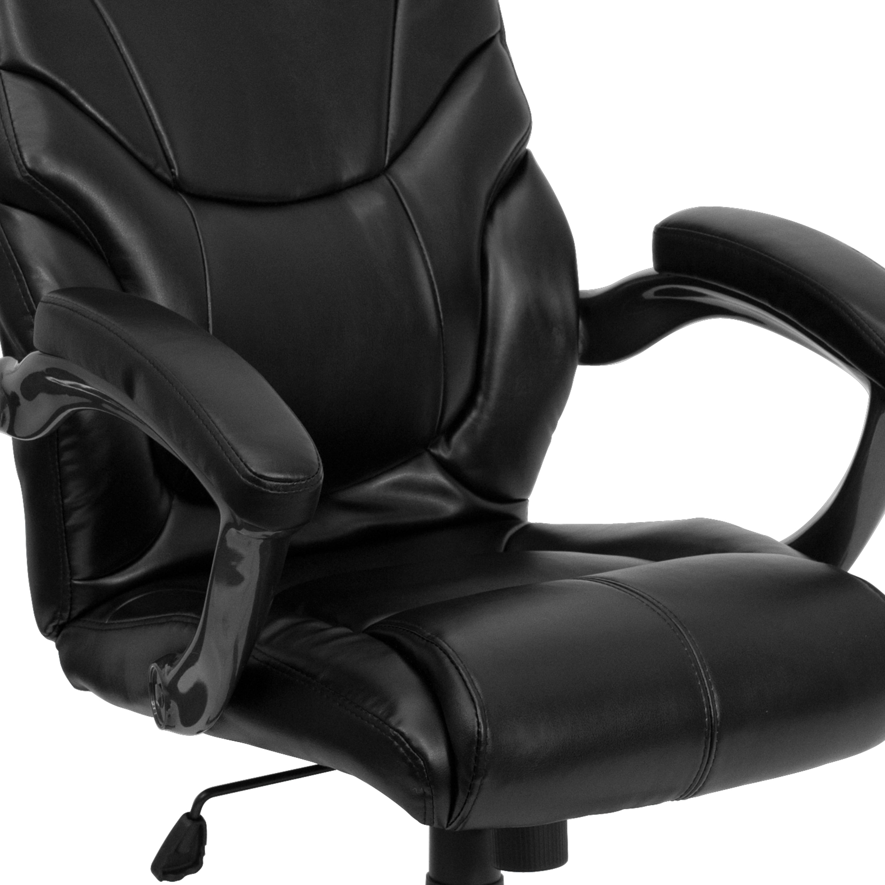 High Back LeatherSoft Executive Swivel Ergonomic Office Chair with Arms