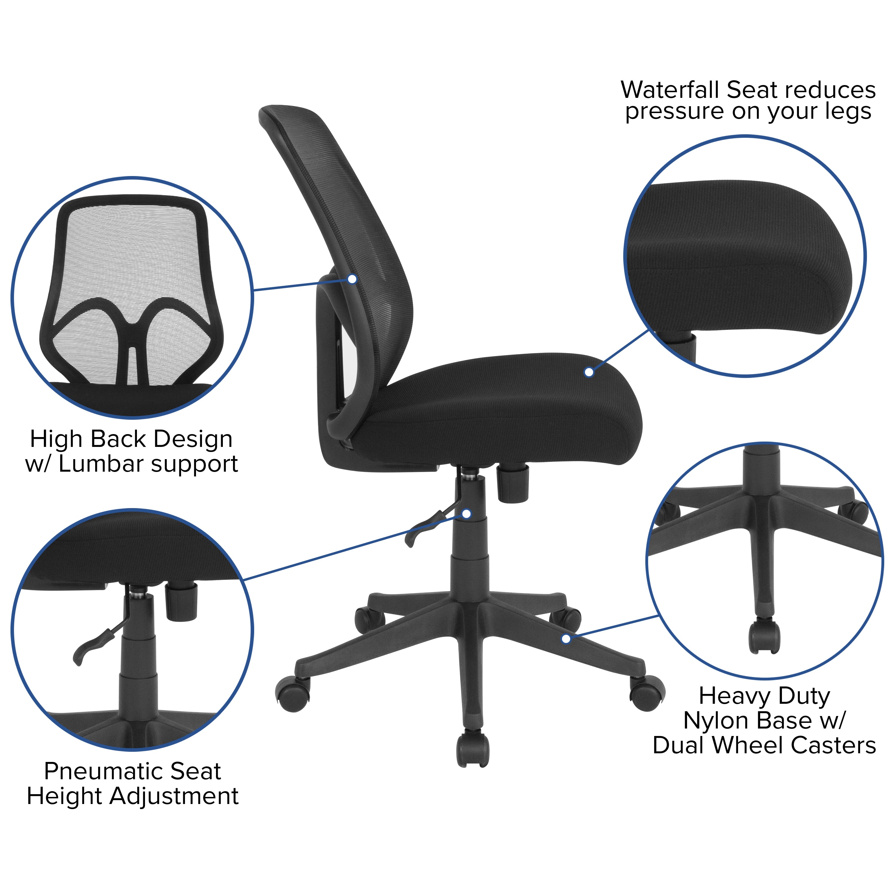 Salerno Series High Back Mesh Office Chair