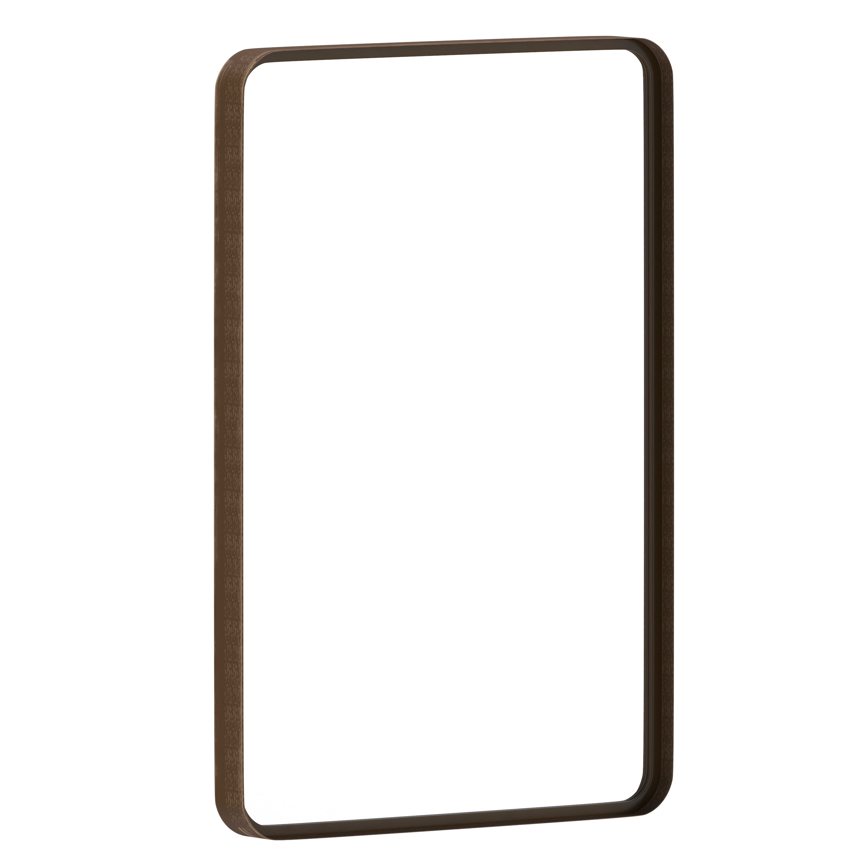 Janinne Decorative Wall Mirror - Rounded Corners, Bathroom & Living Room Glass Mirror Hangs Horizontal Or Vertical