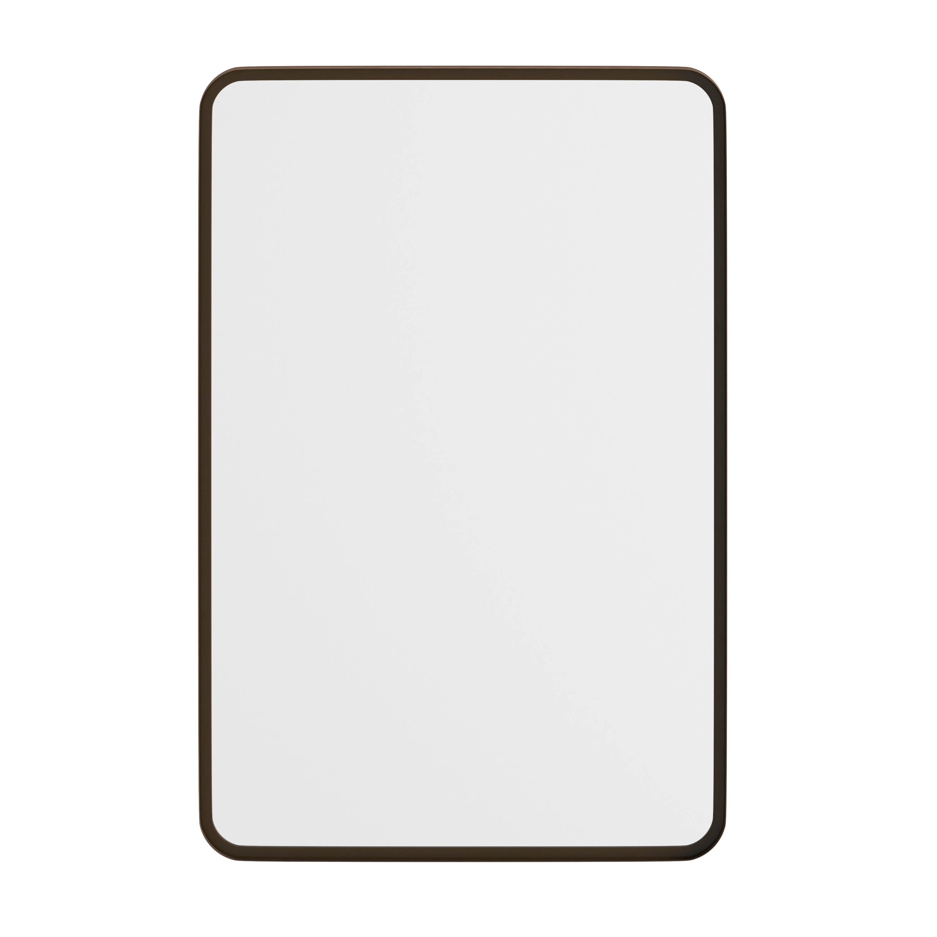 Janinne Decorative Wall Mirror - Rounded Corners, Bathroom & Living Room Glass Mirror Hangs Horizontal Or Vertical