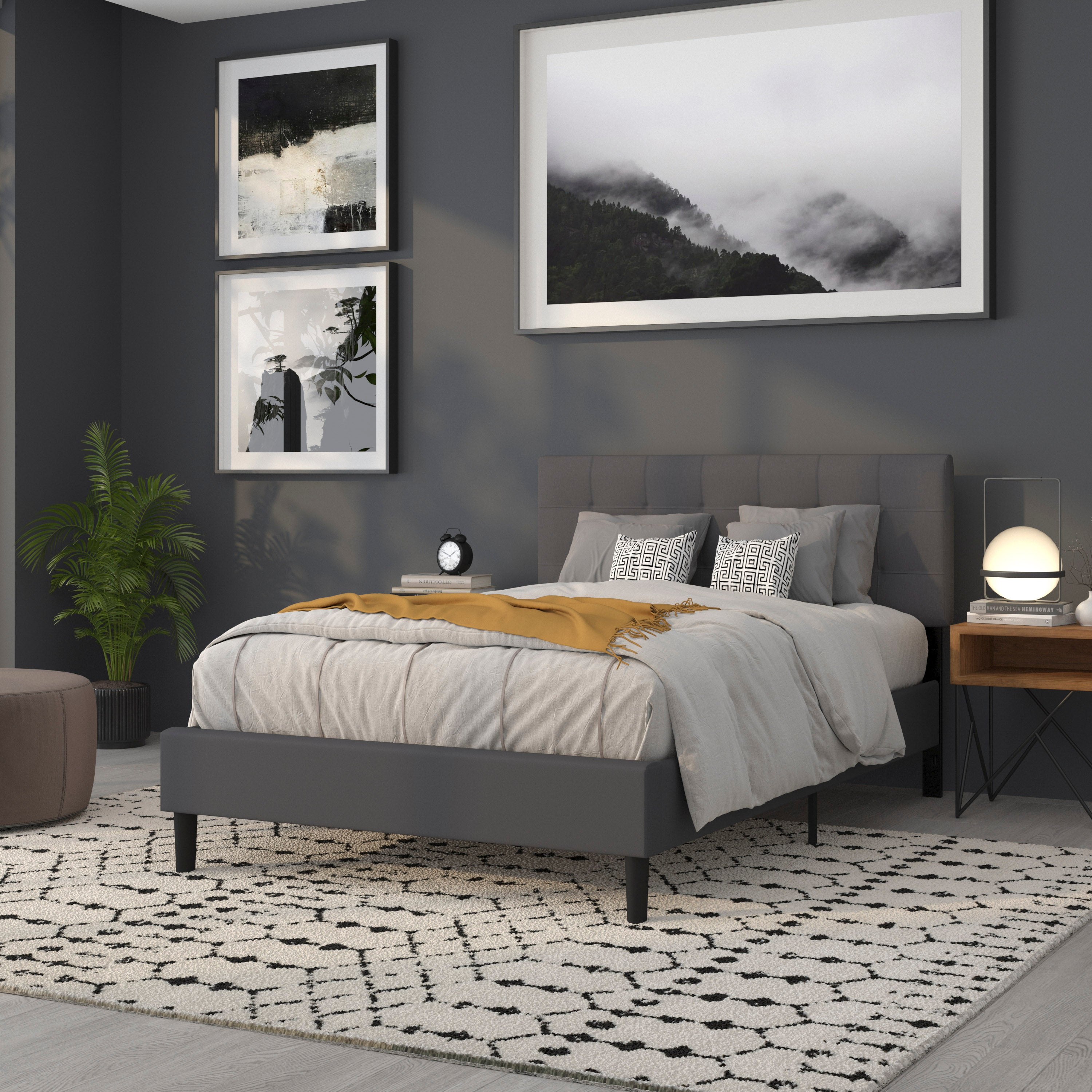 Bedford Quilted Tufted Upholstered Headboard