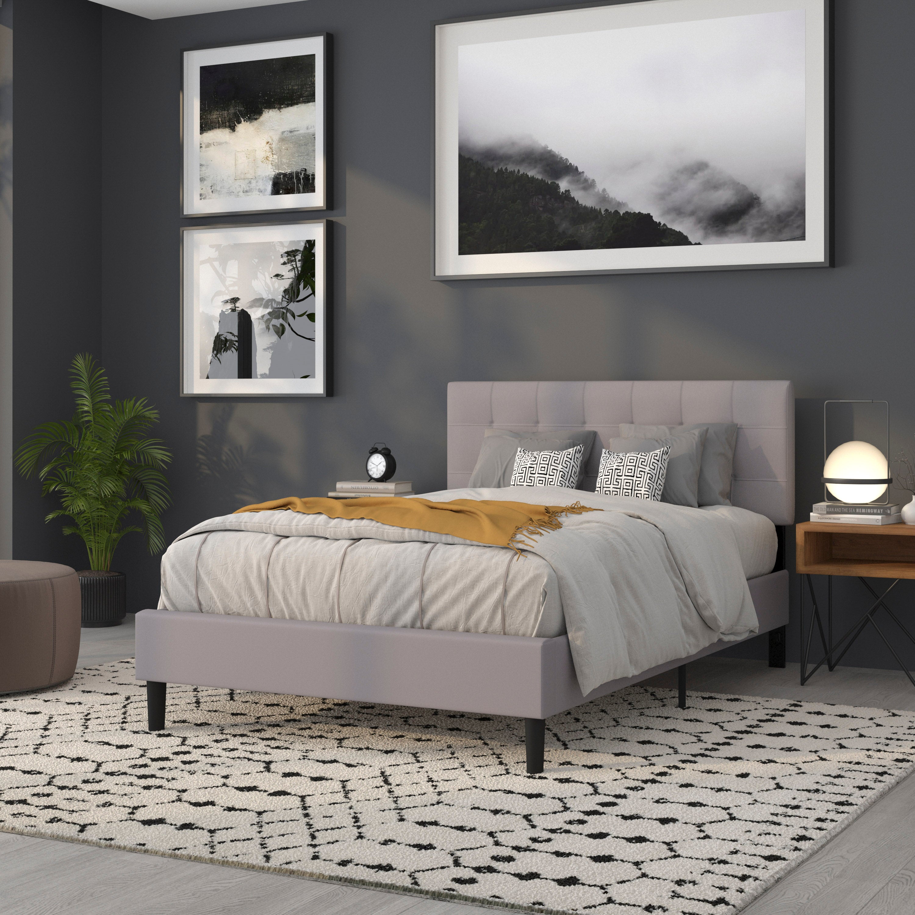 Bedford Quilted Tufted Upholstered Headboard