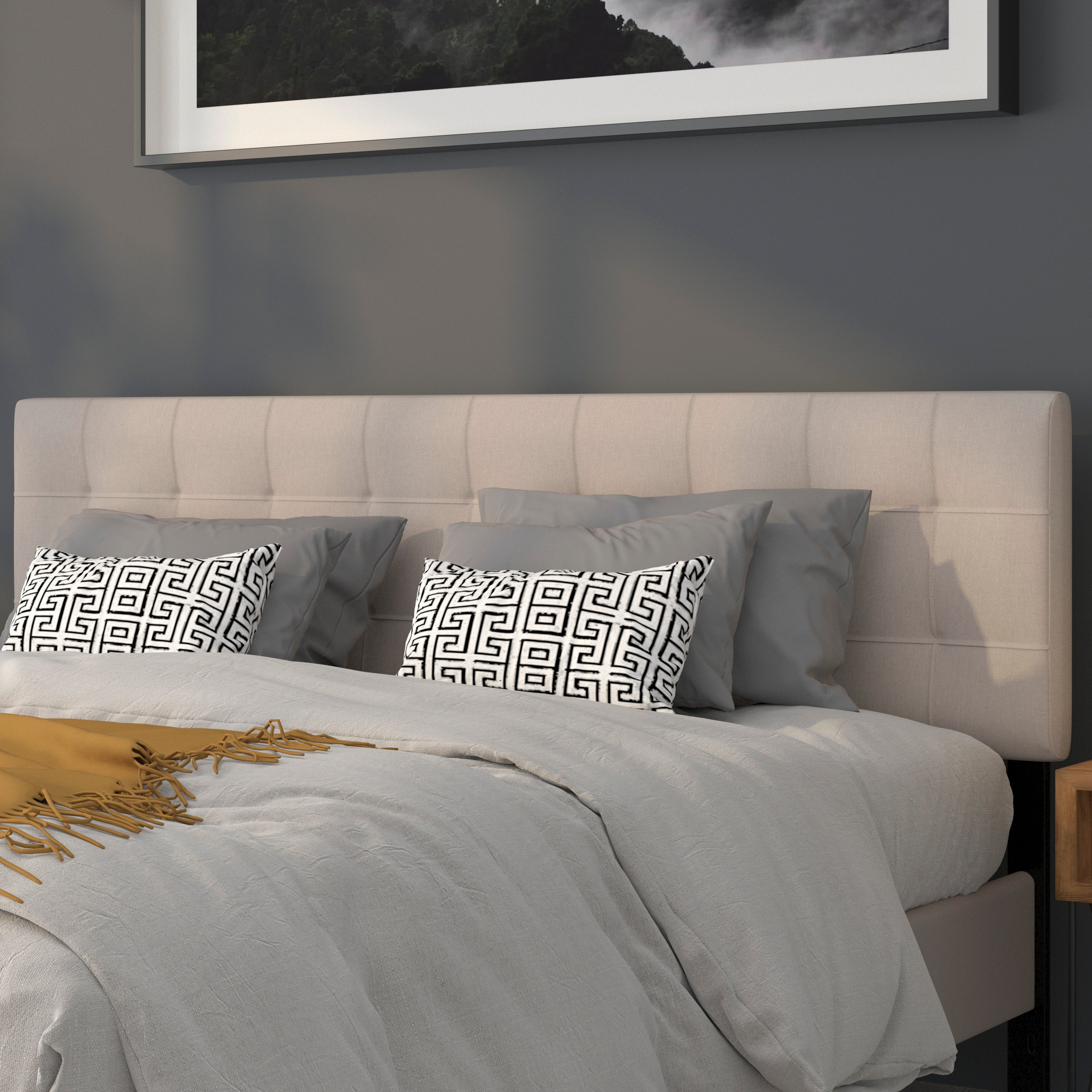 Bedford Quilted Tufted Upholstered Headboard