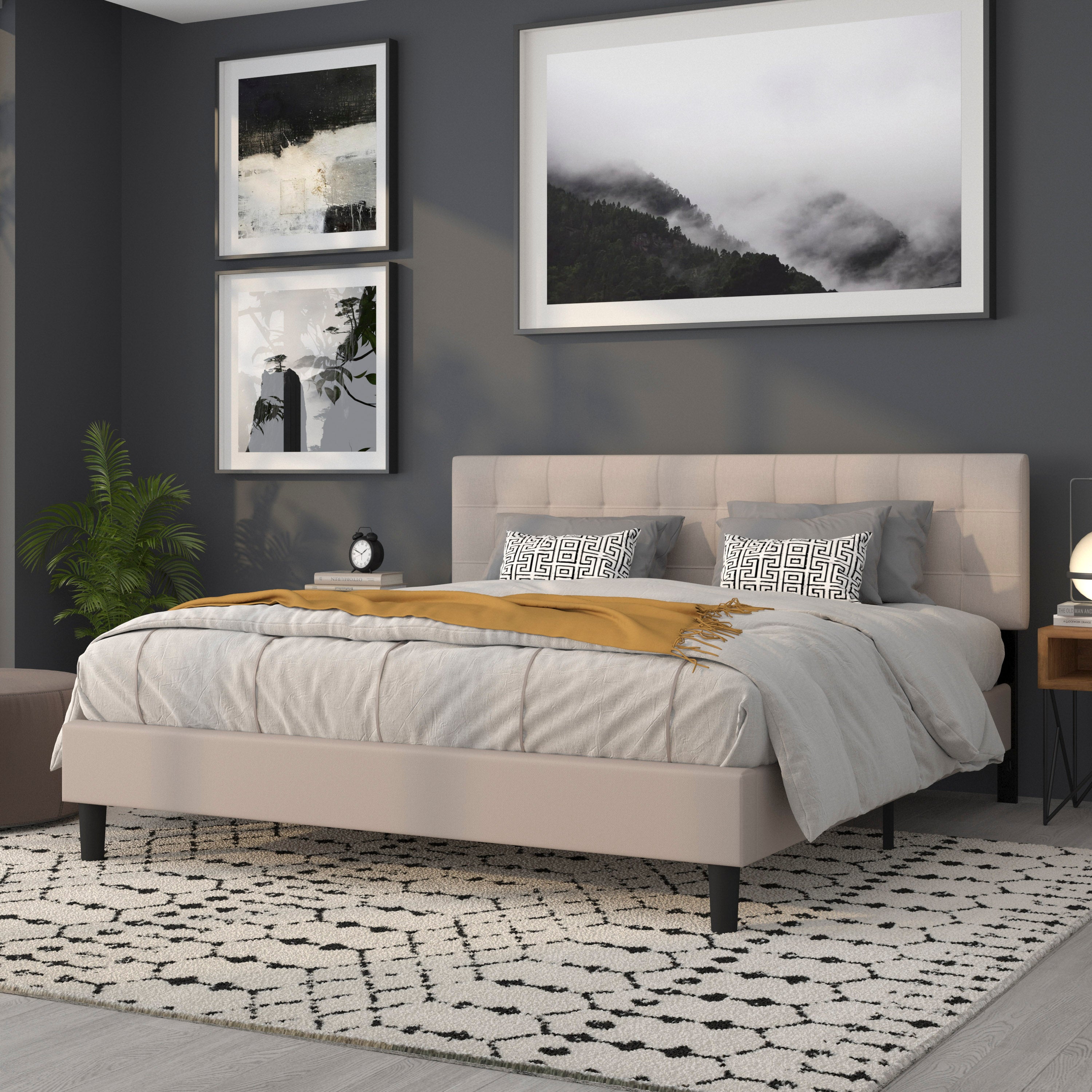 Bedford Quilted Tufted Upholstered Headboard