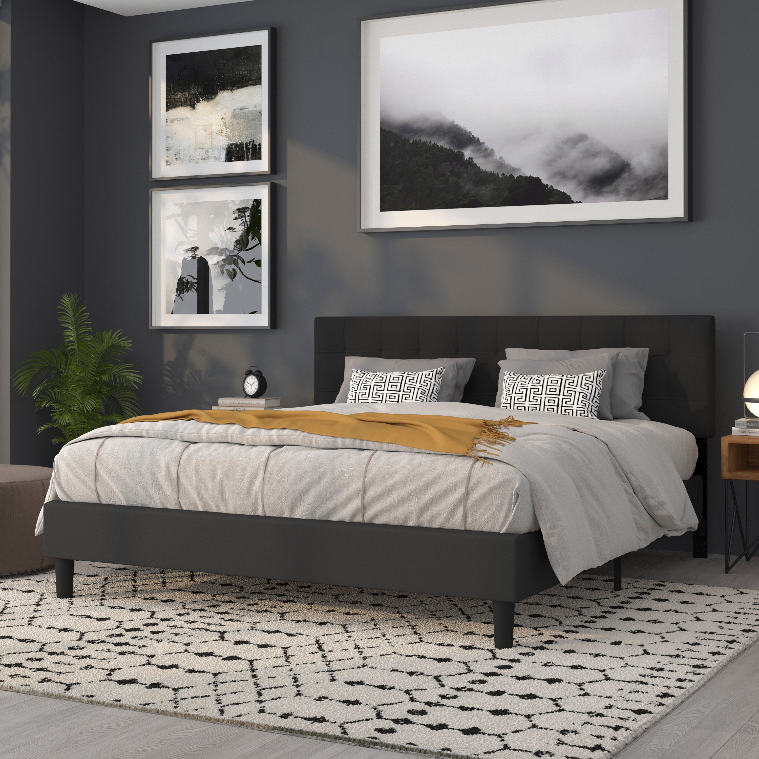 Bedford Quilted Tufted Upholstered Headboard