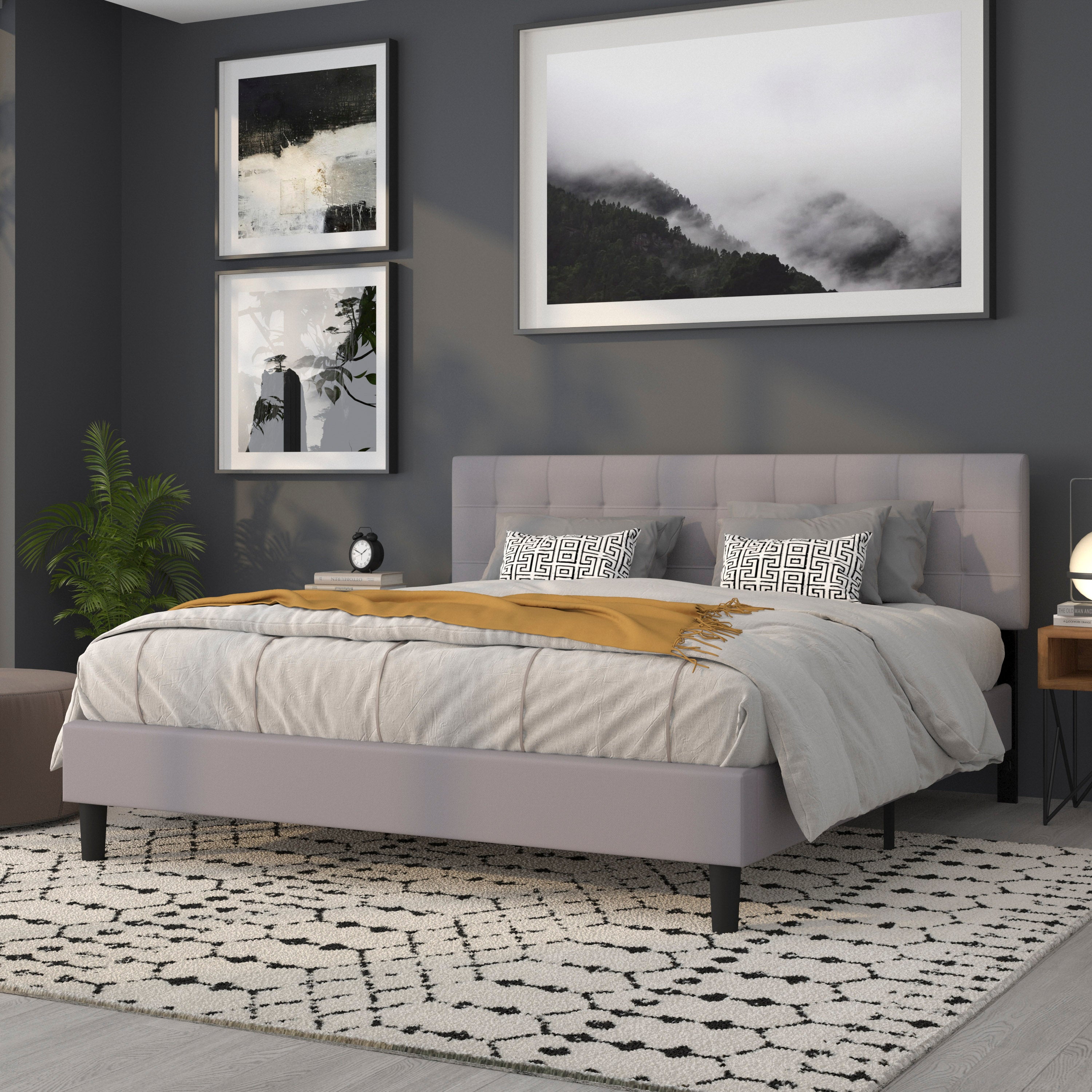 Bedford Quilted Tufted Upholstered Headboard