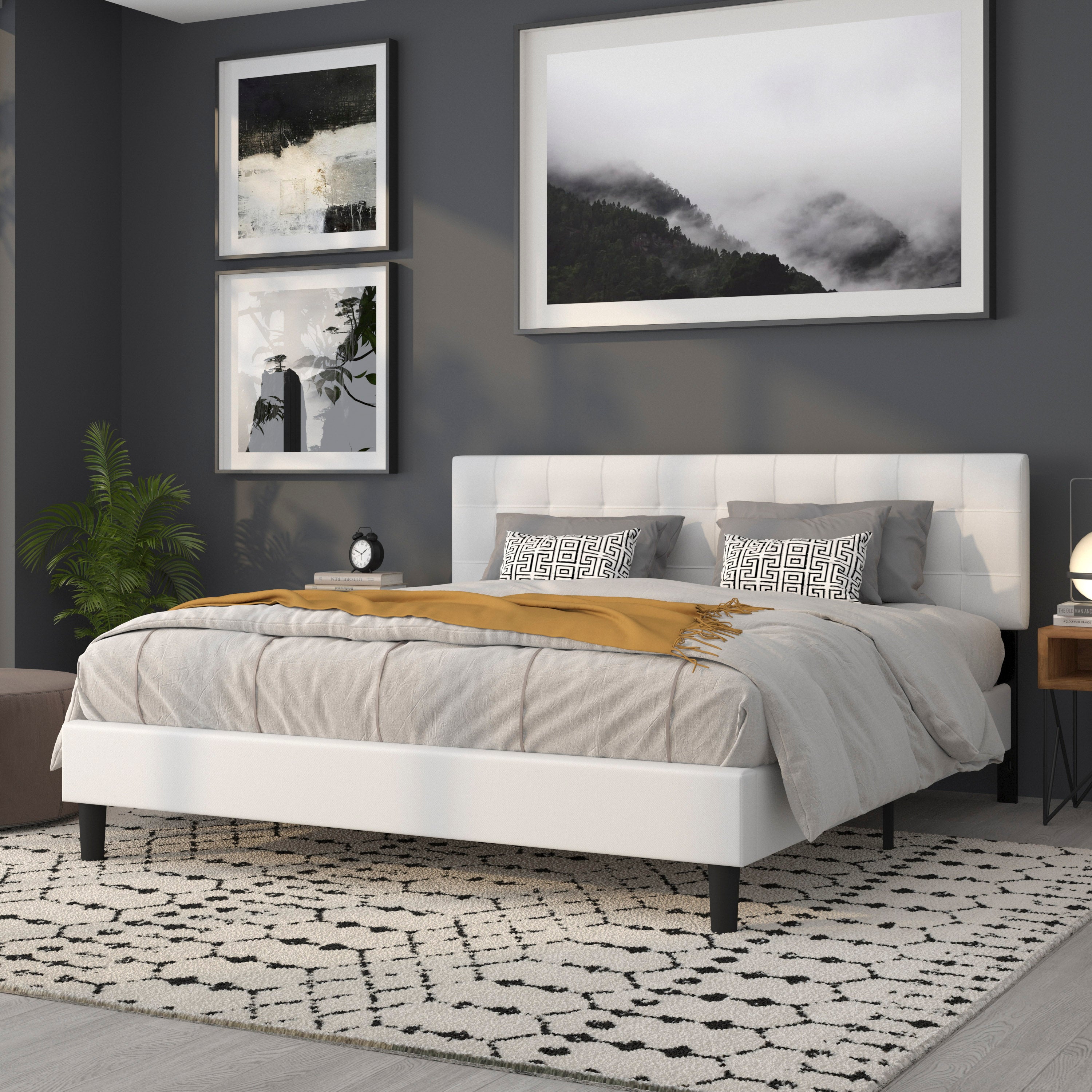 Bedford Quilted Tufted Upholstered Headboard