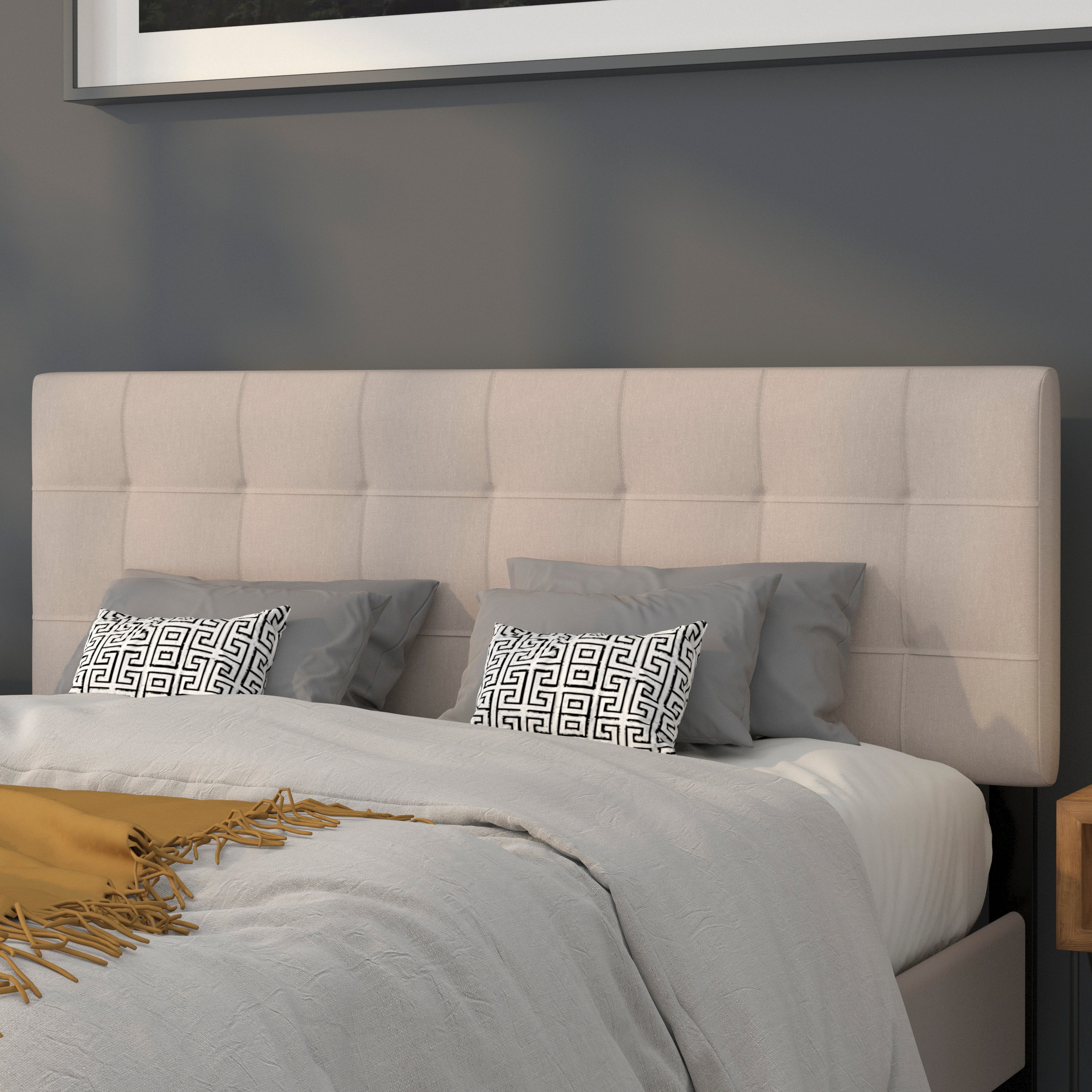 Bedford Quilted Tufted Upholstered Headboard