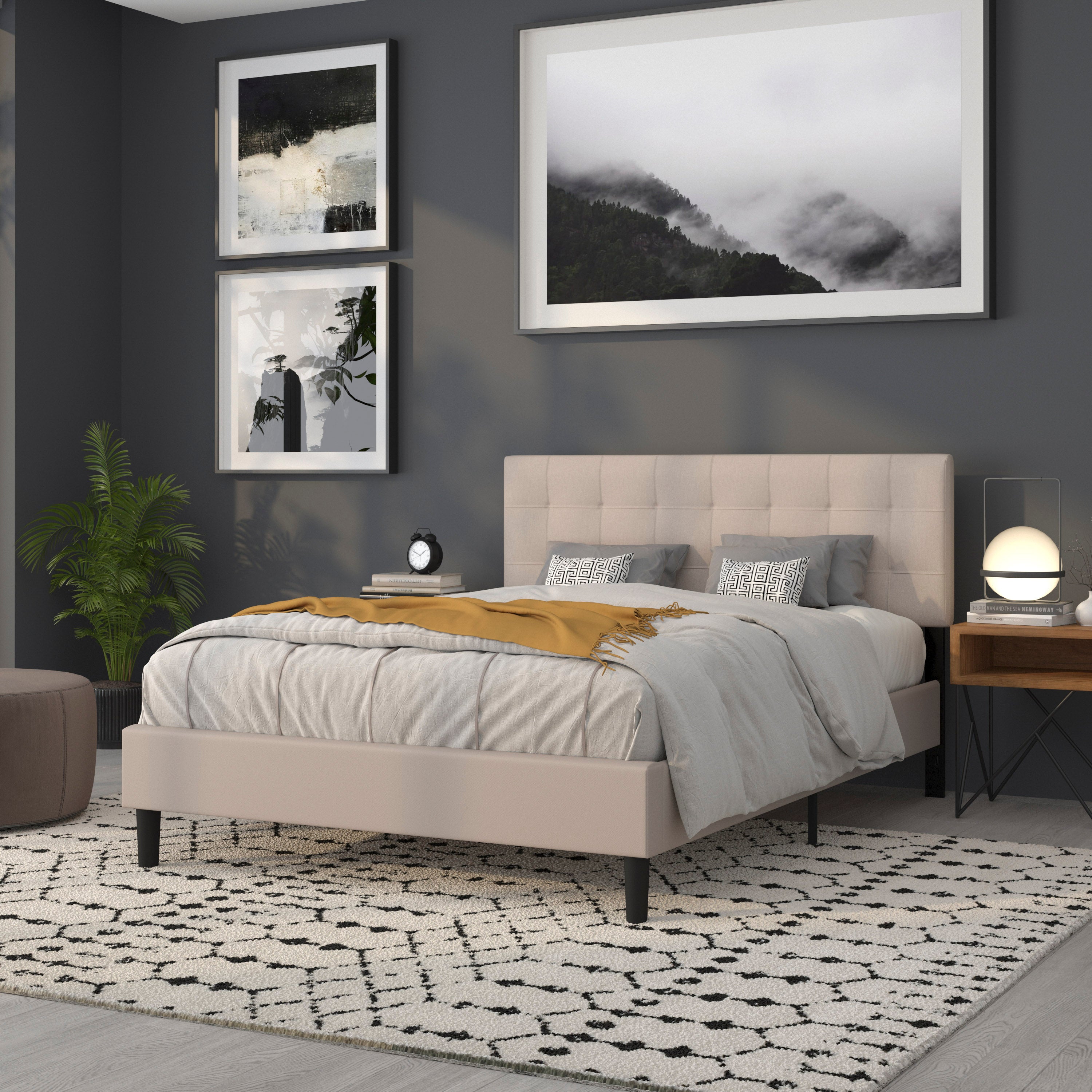 Bedford Quilted Tufted Upholstered Headboard