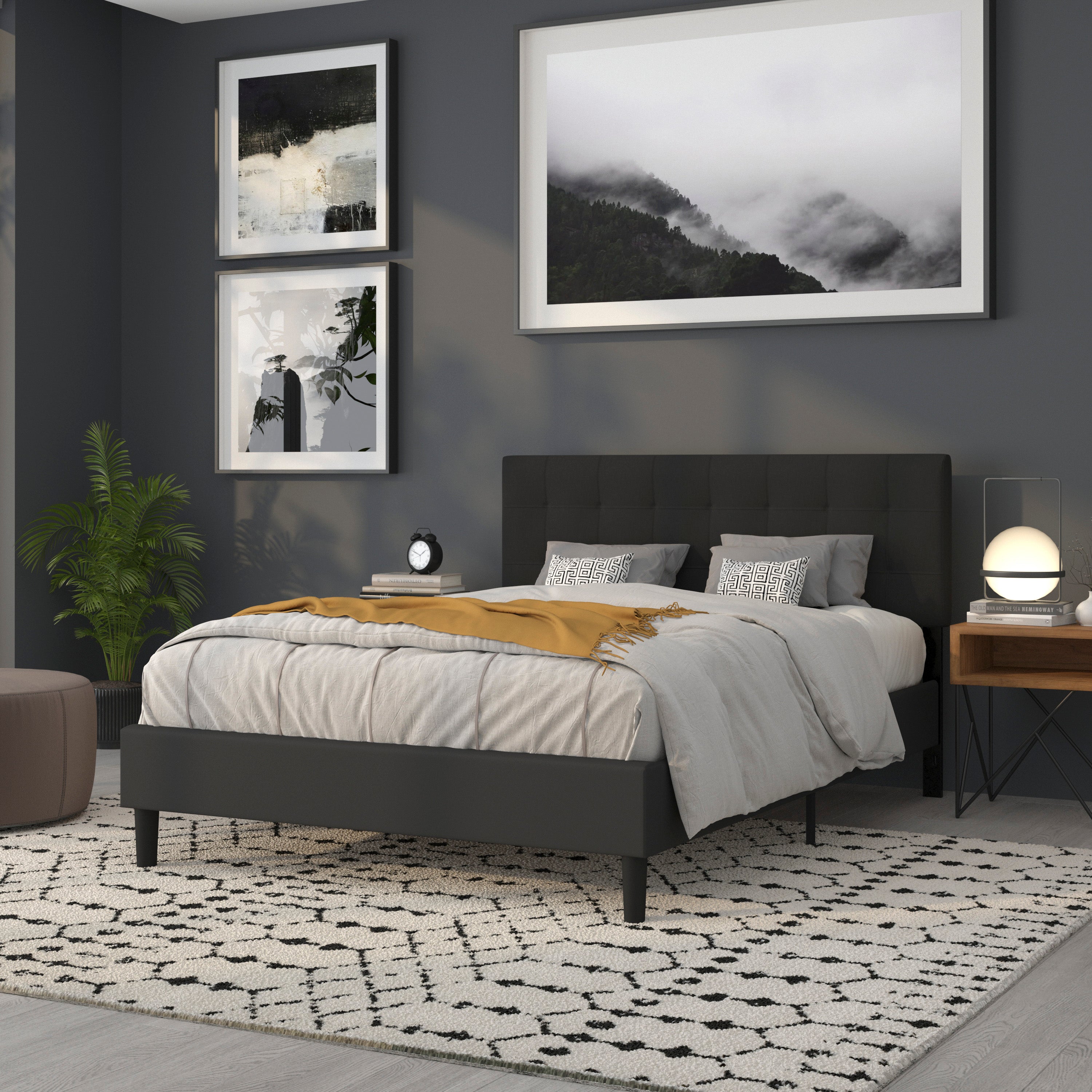 Bedford Quilted Tufted Upholstered Headboard