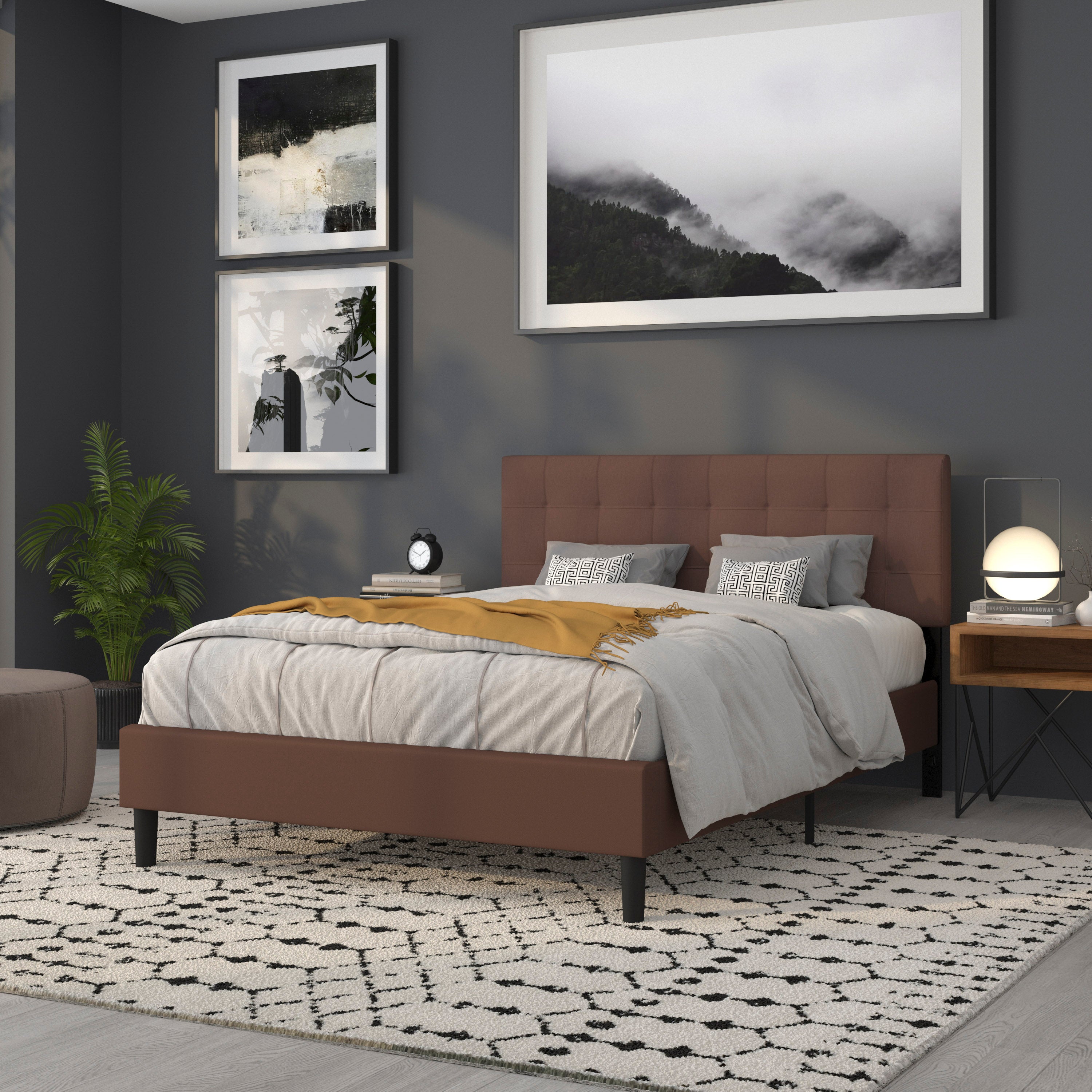 Bedford Quilted Tufted Upholstered Headboard