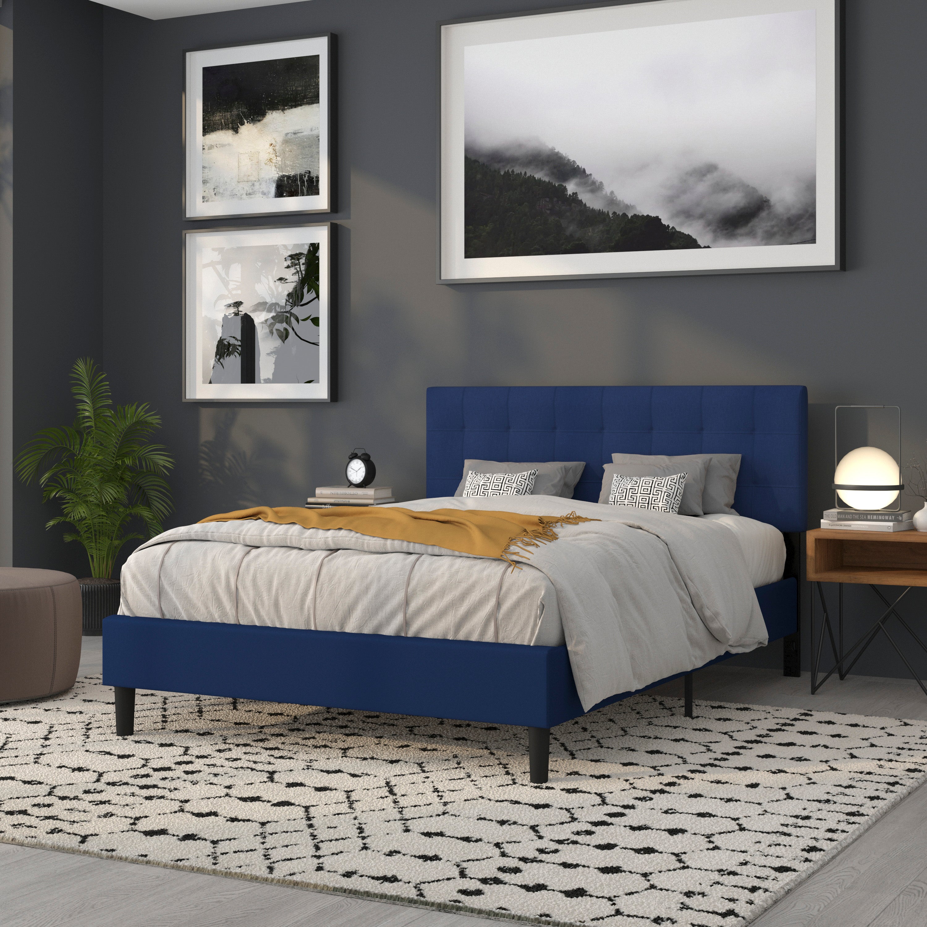 Bedford Quilted Tufted Upholstered Headboard