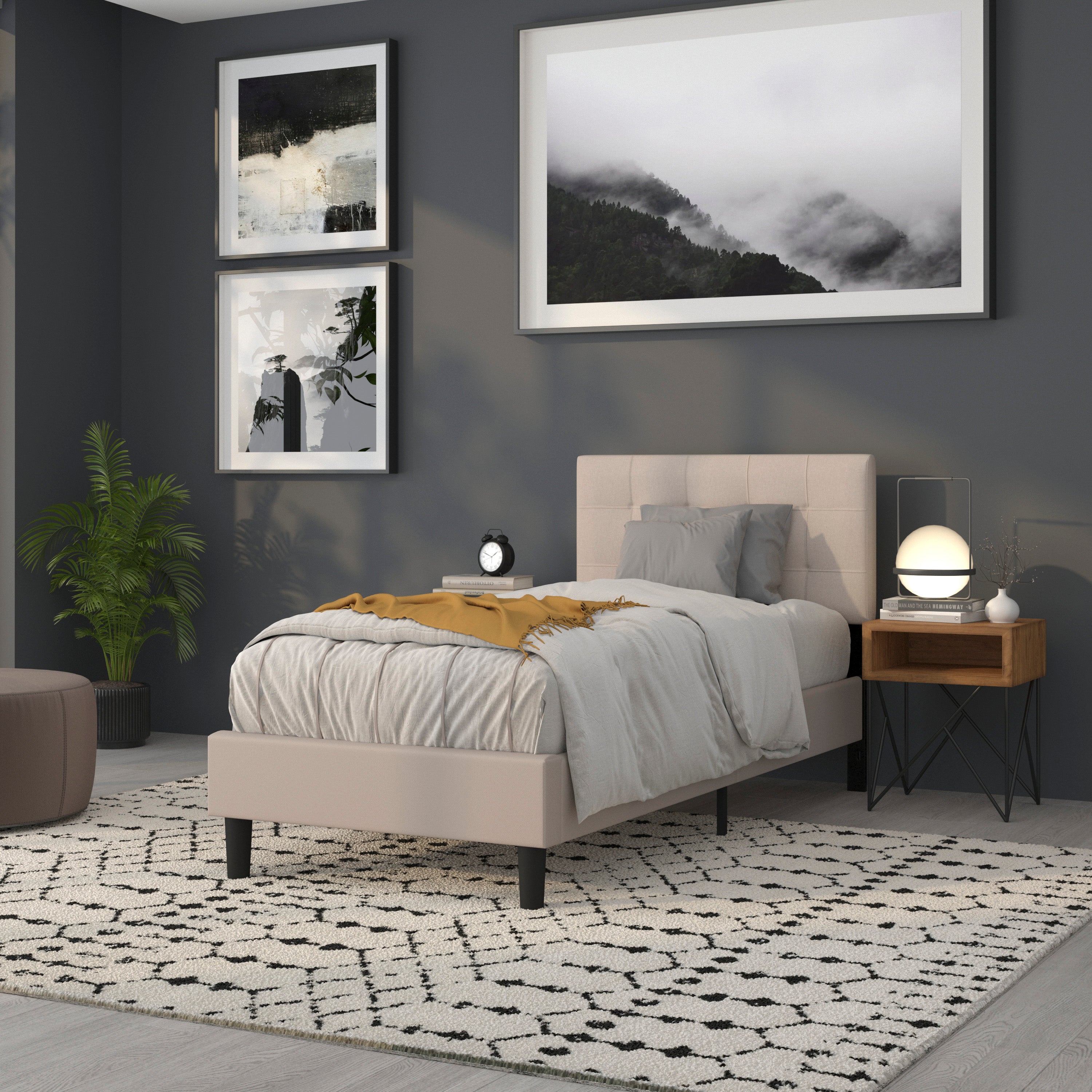 Bedford Quilted Tufted Upholstered Headboard