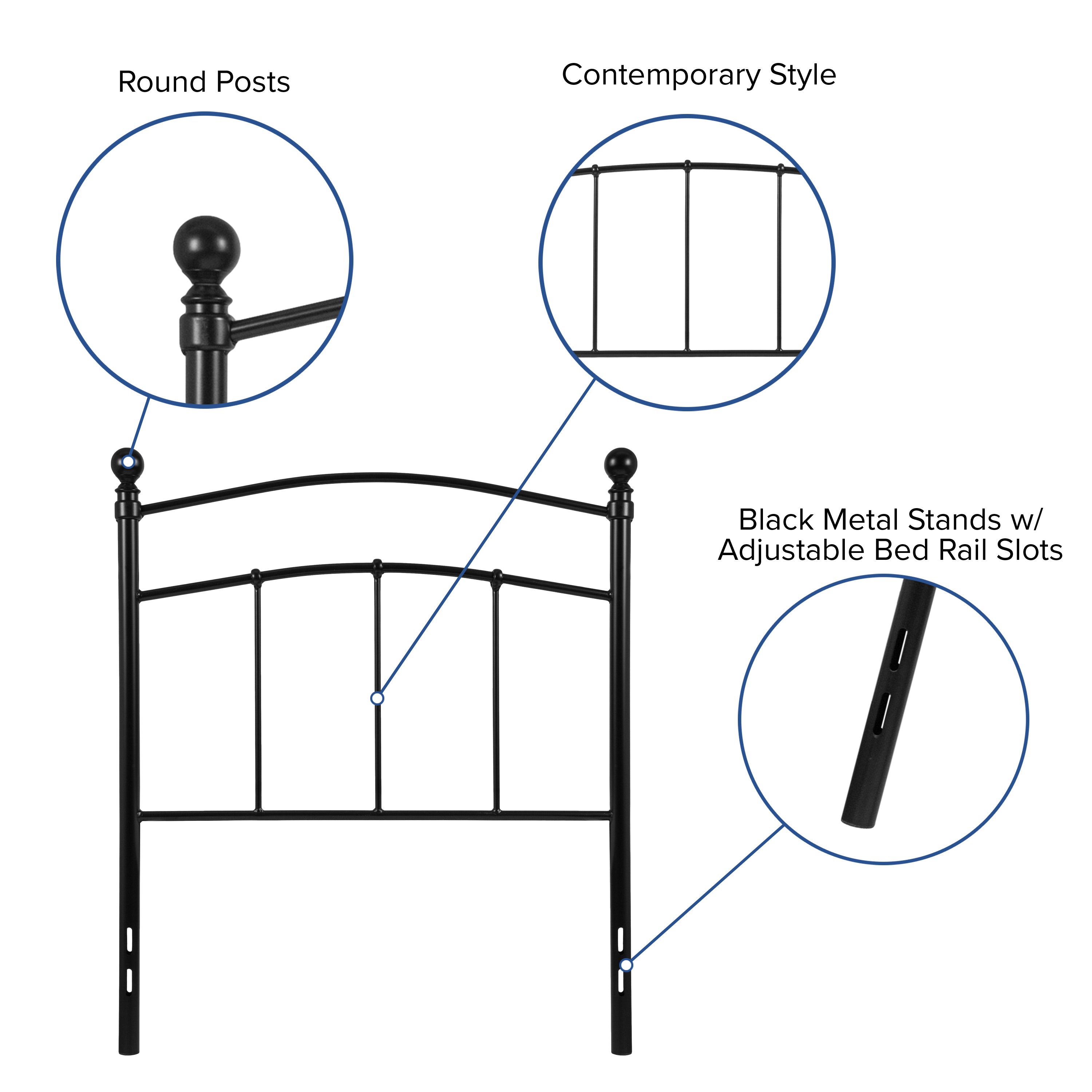 Woodstock Decorative Metal Headboard