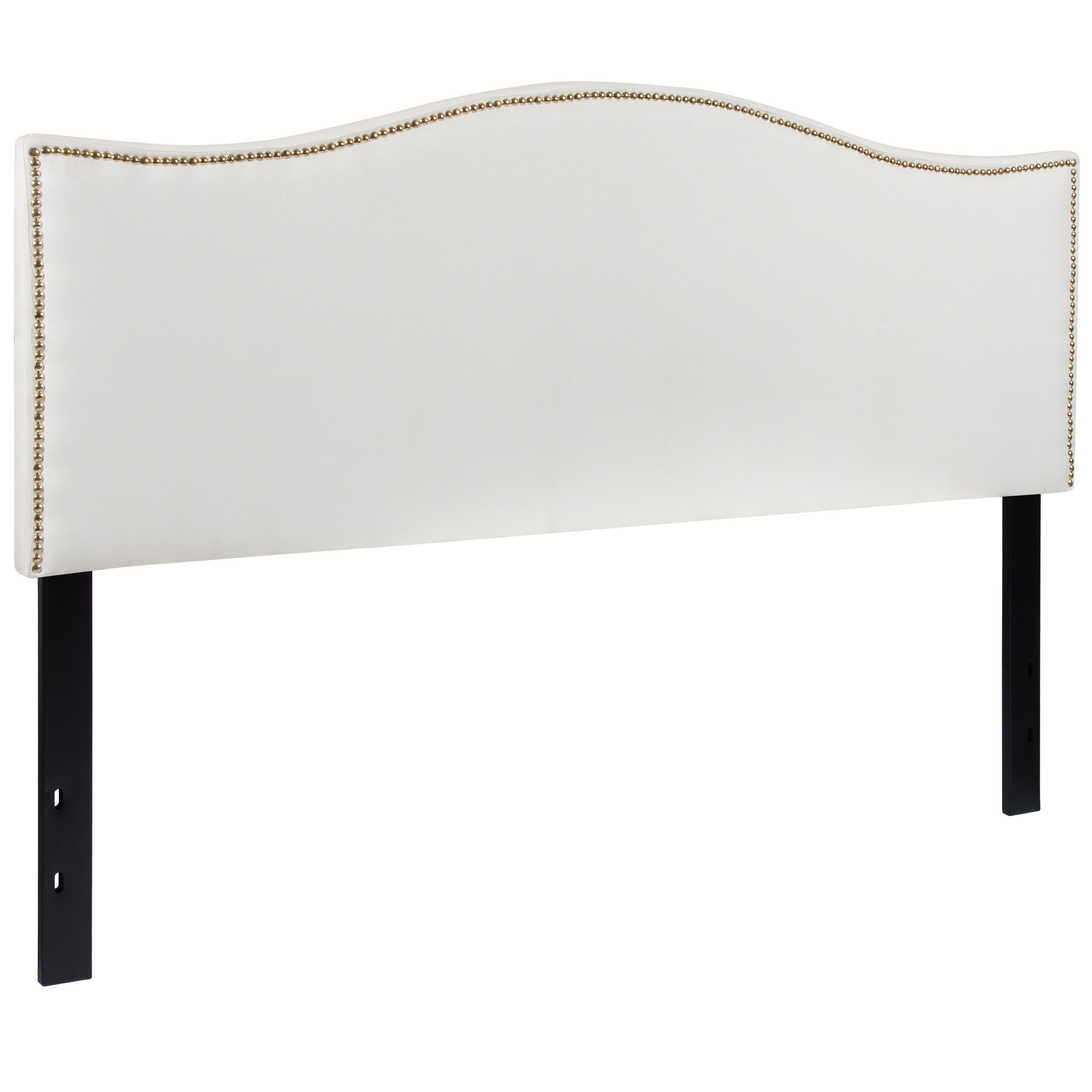 Lexington Arched Upholstered Headboard with Accent Nail Trim