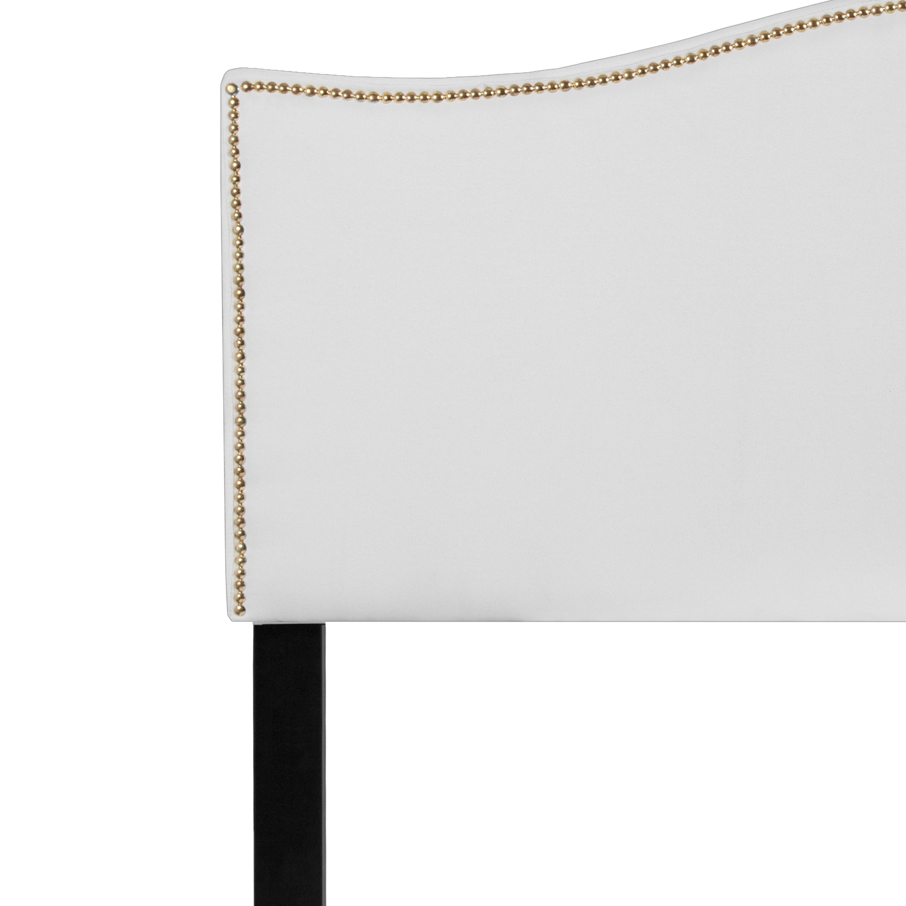 Lexington Arched Upholstered Headboard with Accent Nail Trim