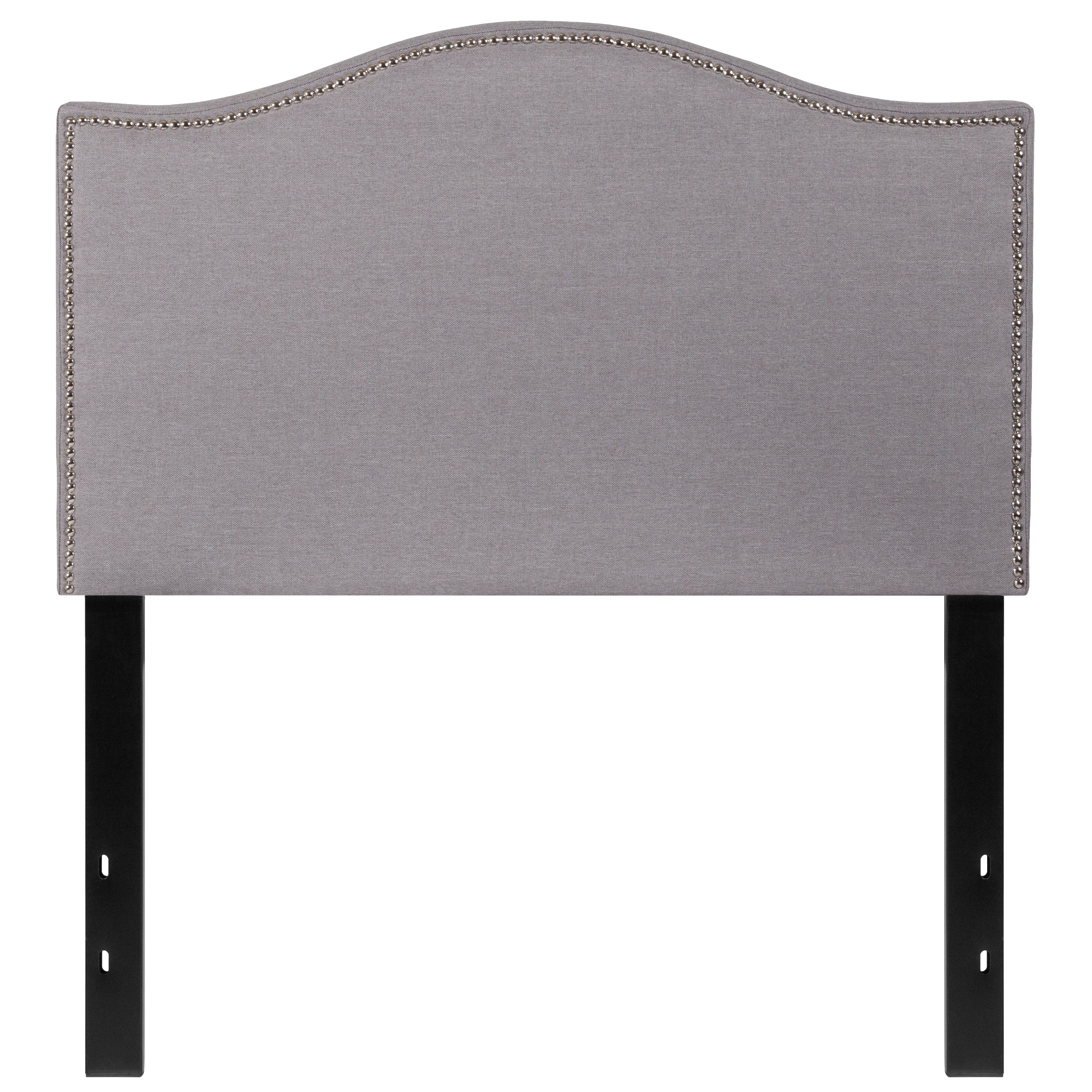 Lexington Arched Upholstered Headboard with Accent Nail Trim