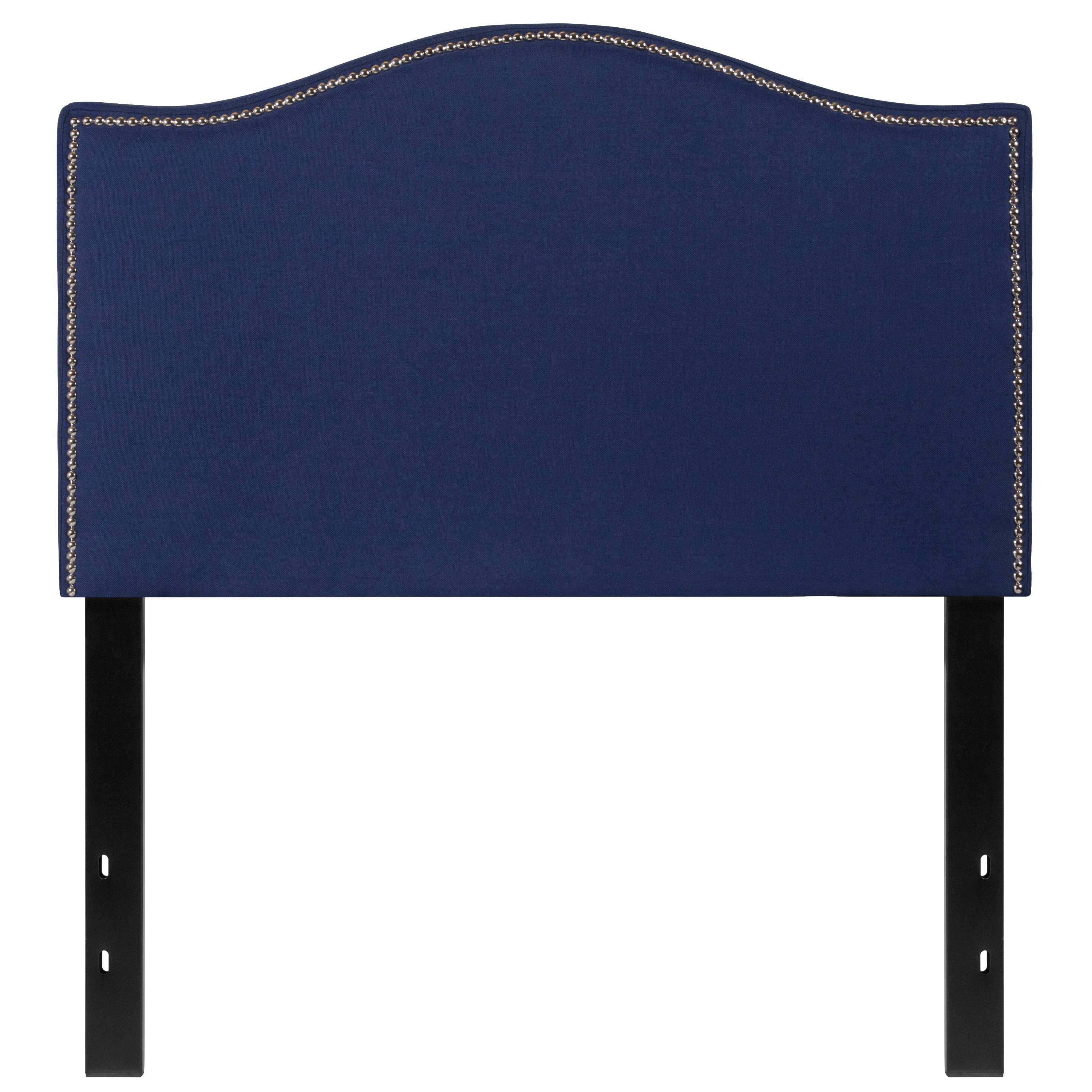 Lexington Arched Upholstered Headboard with Accent Nail Trim
