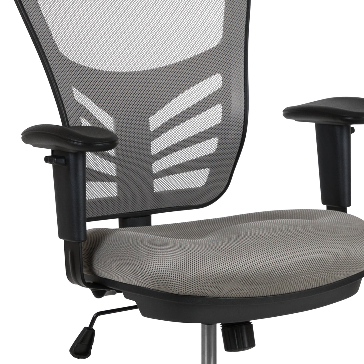 Mid-Back Mesh Ergonomic Drafting Chair with Adjustable Chrome Foot Ring, Adjustable Arms