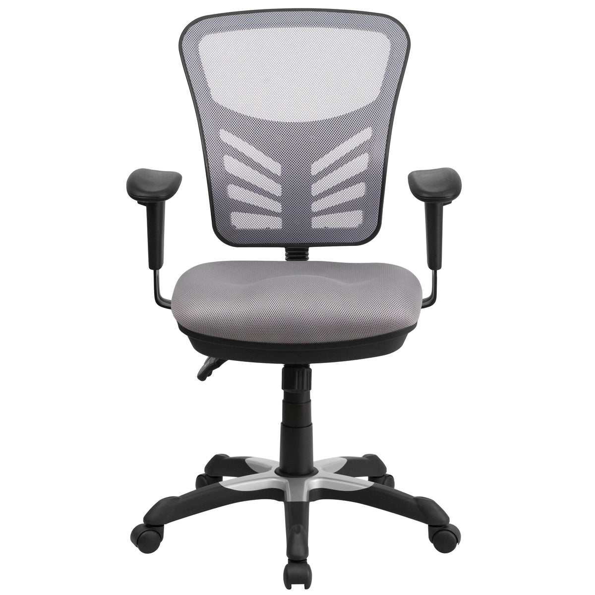 Mid-Back Mesh Multifunction Executive Swivel Ergonomic Office Chair with Adjustable Arms