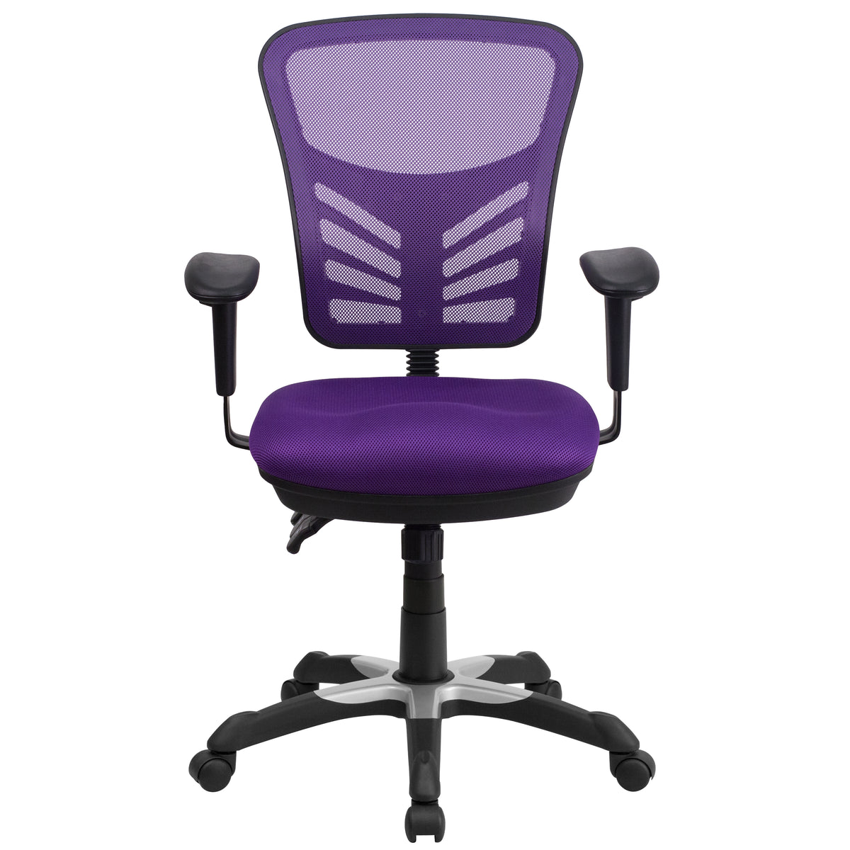 Mid-Back Mesh Multifunction Executive Swivel Ergonomic Office Chair with Adjustable Arms