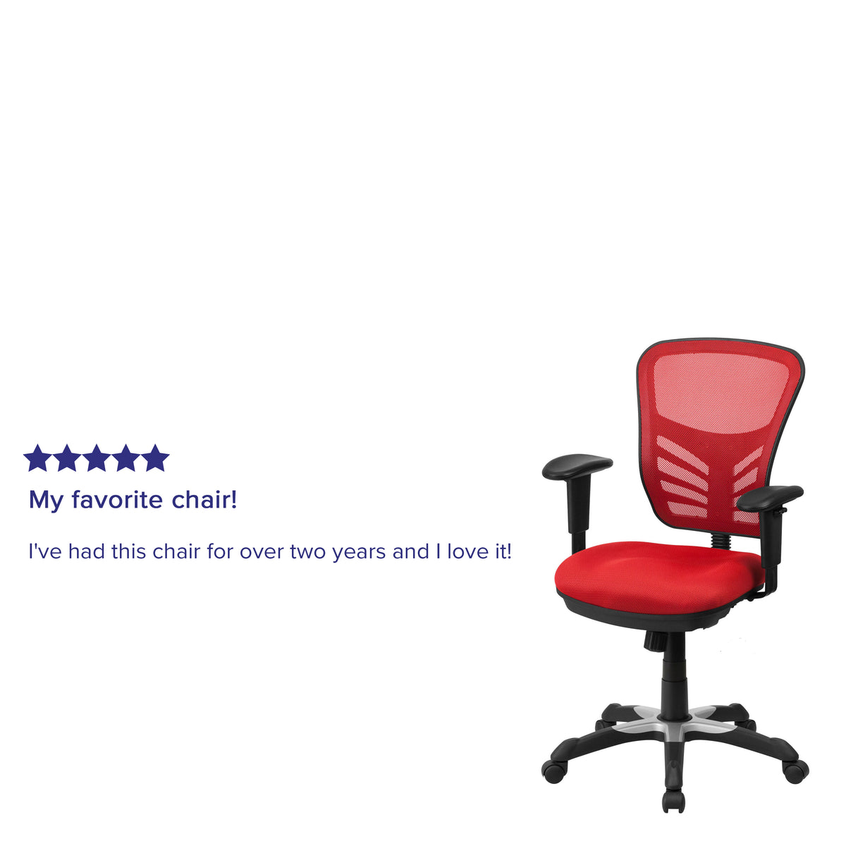 Mid-Back Mesh Multifunction Executive Swivel Ergonomic Office Chair with Adjustable Arms