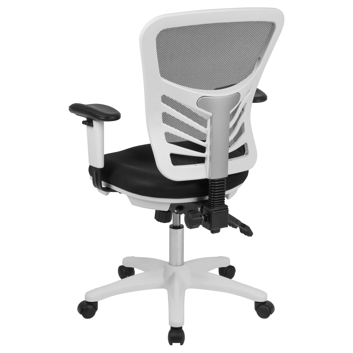 Mid-Back Mesh Multifunction Executive Swivel Ergonomic Office Chair with Adjustable Arms