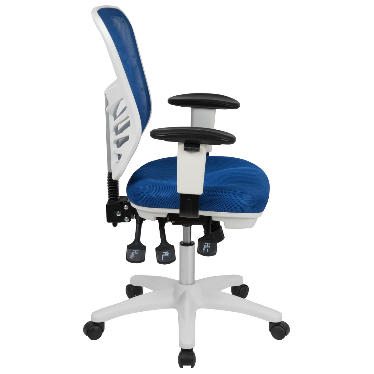 Mid-Back Mesh Multifunction Executive Swivel Ergonomic Office Chair with Adjustable Arms